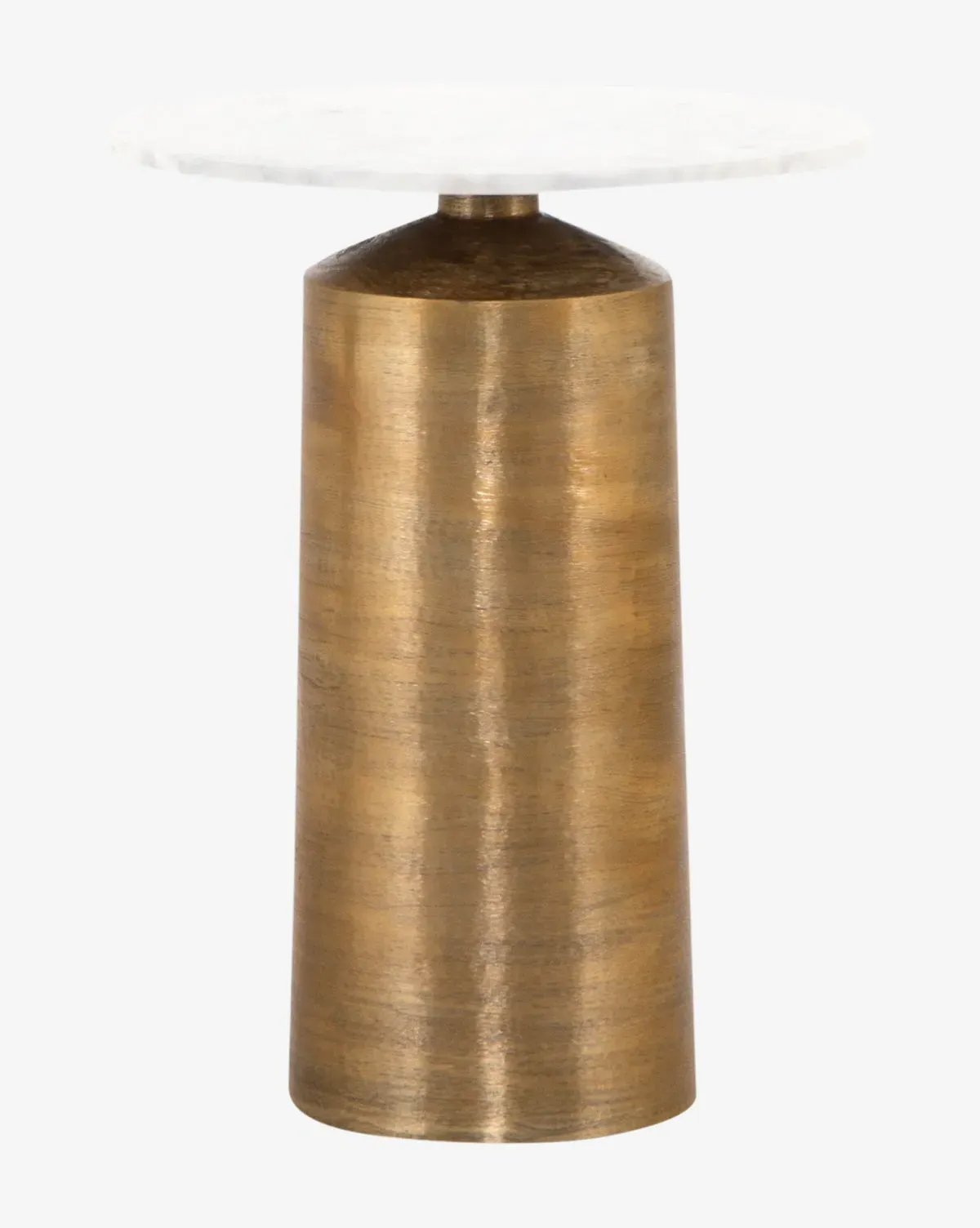 Pia Side Table - White Marble, Brushed Brass product