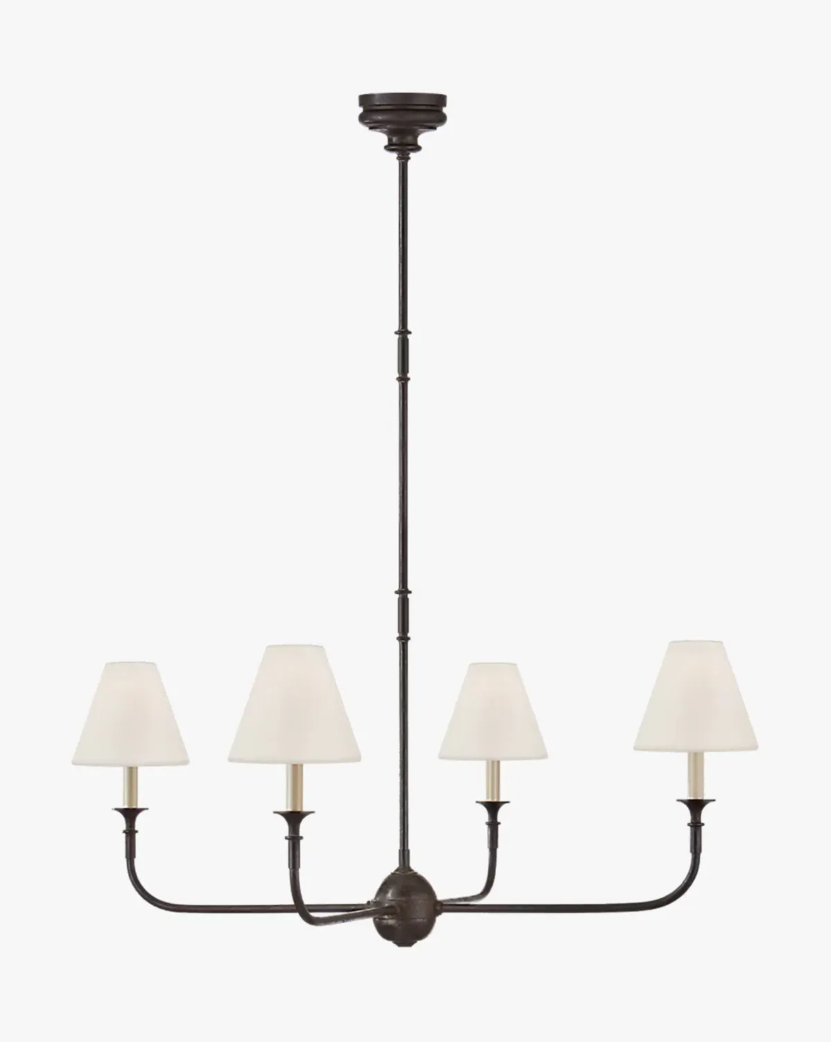 Piaf Large Chandelier - Aged Iron, Ebonized Oak product