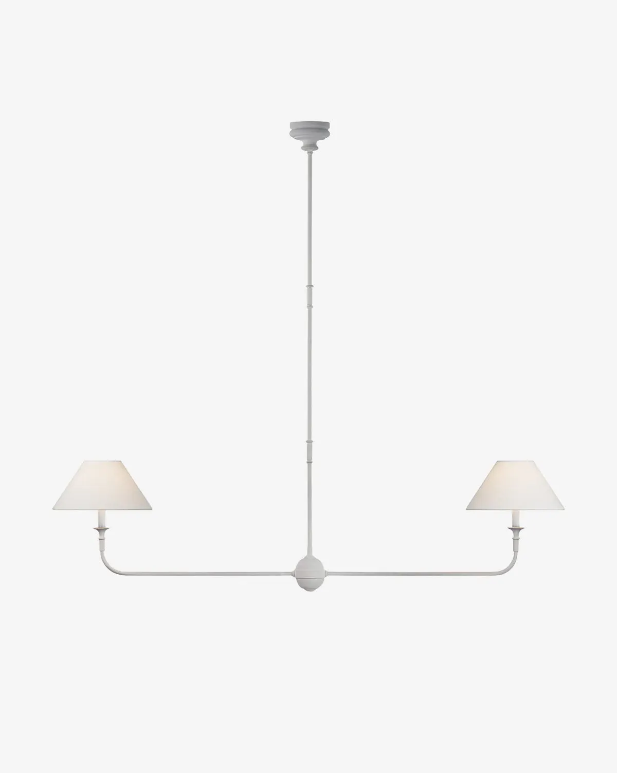 Piaf Large Two Light Linear Pendant Chandelier - Plaster White product