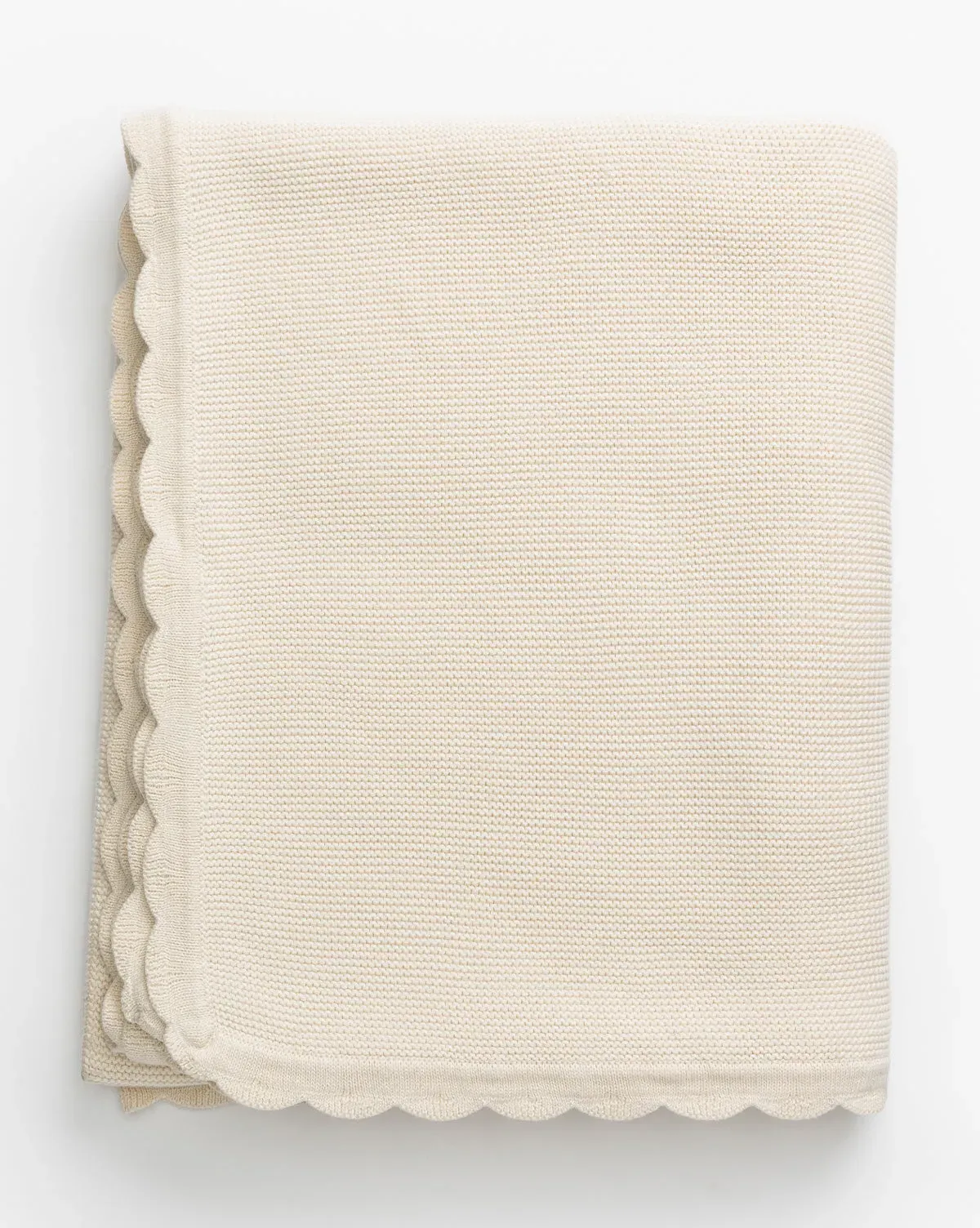 Pinnacle Knit Kids Blanket - Cream, Cotton product