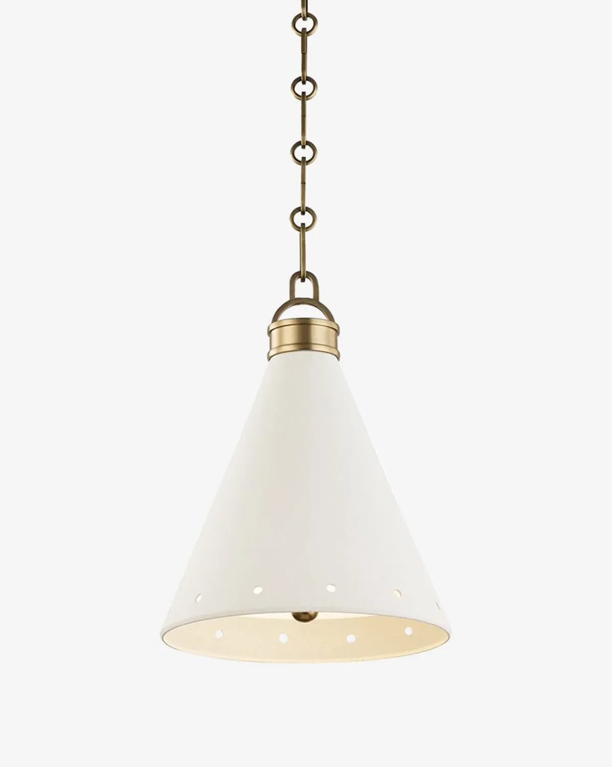 Plaster No. 1 Small Cone Pendant Light - Aged Brass, Steel product