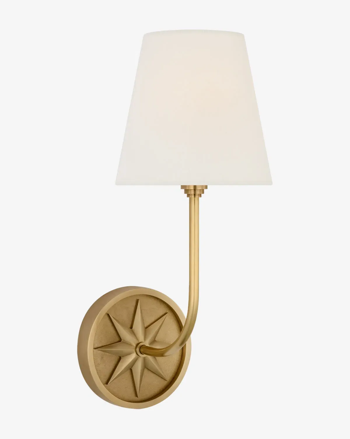 Polaris Wall Sconce - Antique Burnished Brass, Linen product