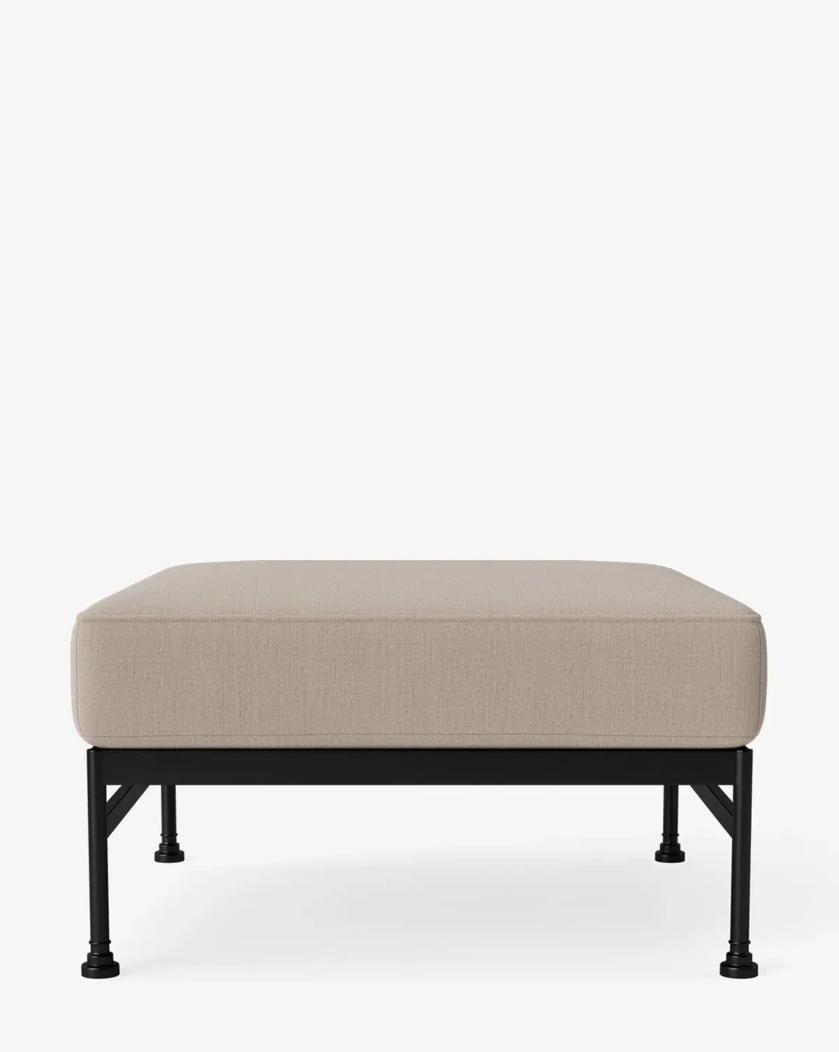 Pomeroy Outdoor Ottoman - Sunbrella Canvas, Aluminium product