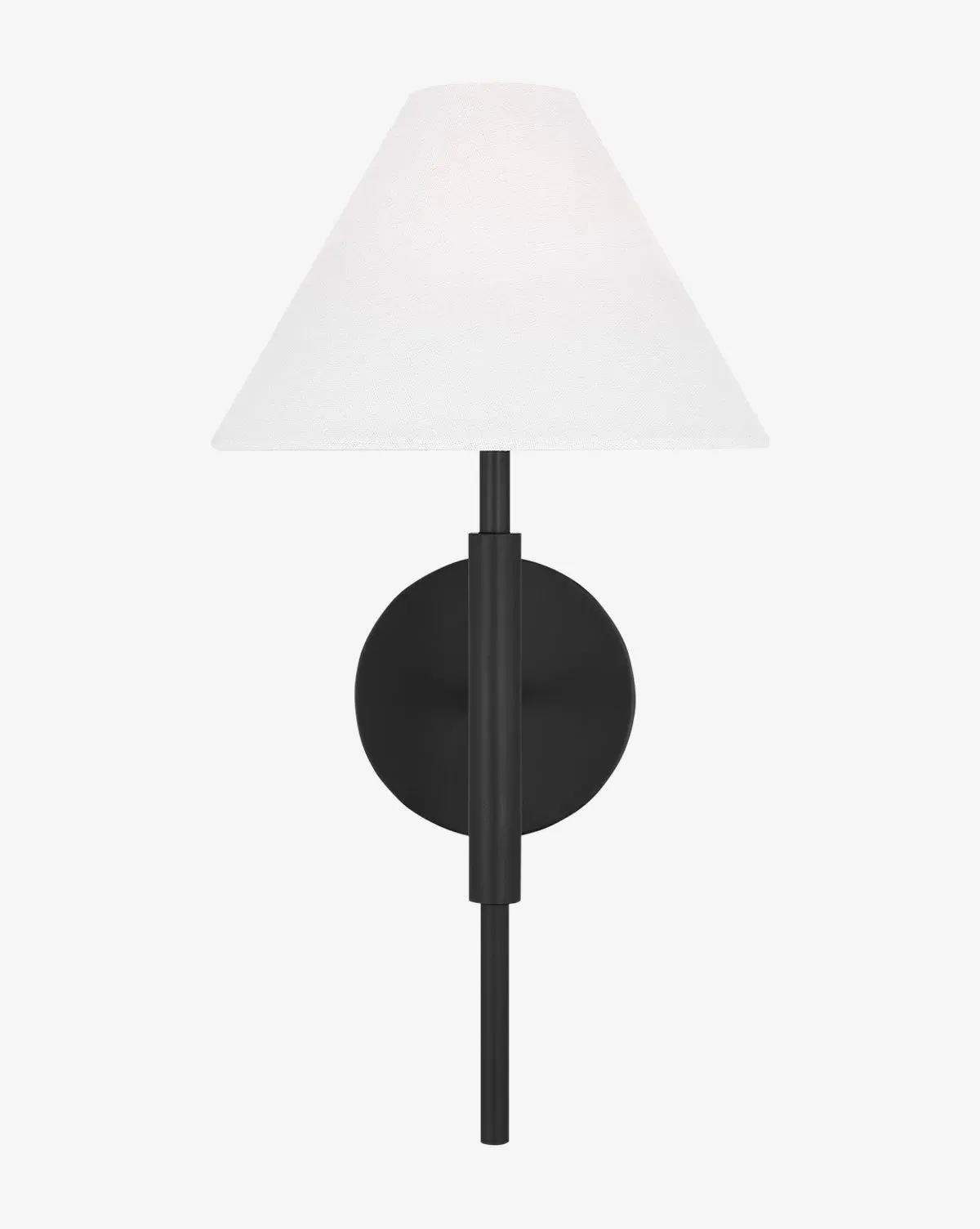 Porteau Medium Wall Sconce - Midnight Black, Metal product