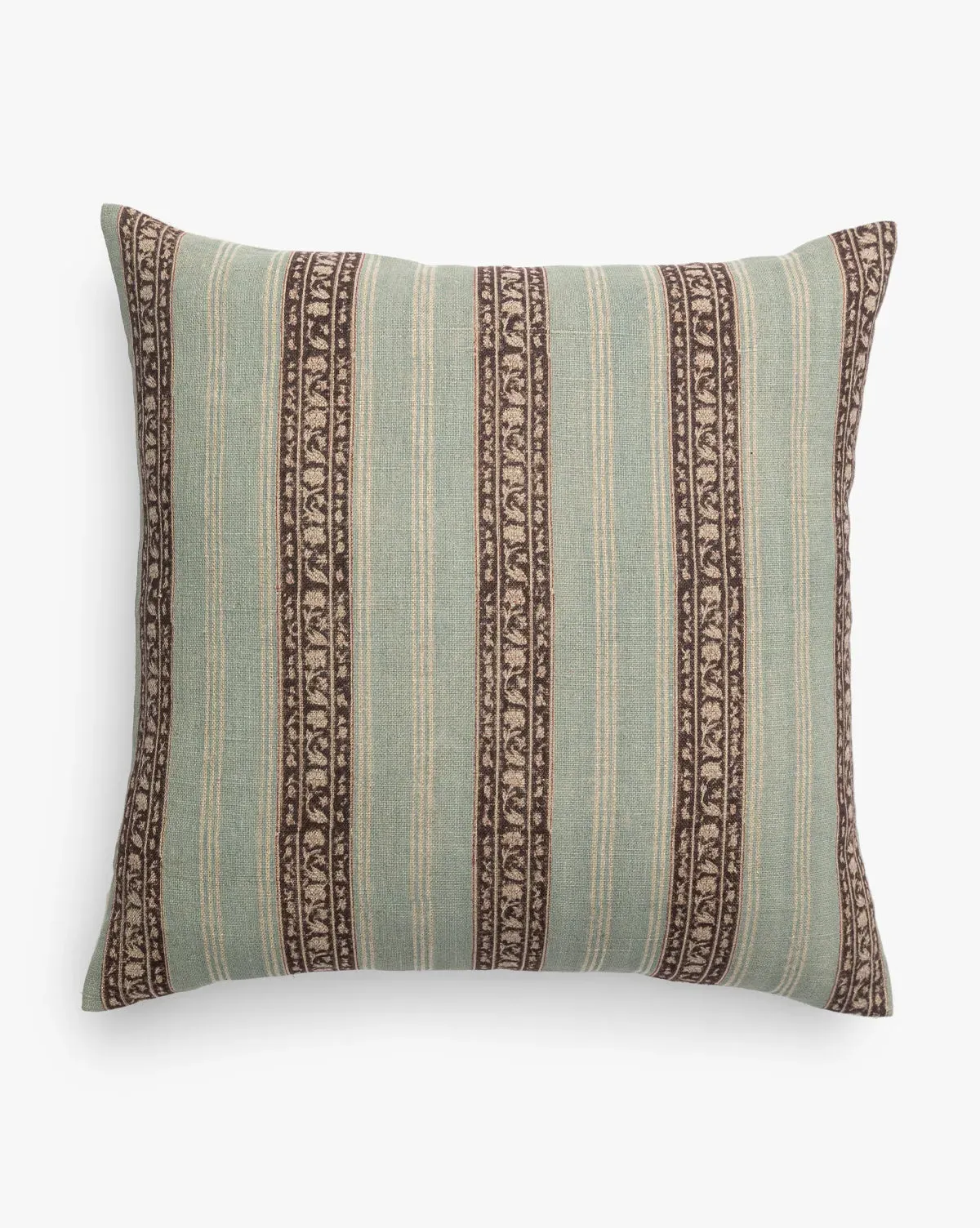 Porter Block Print Linen Pillow Cover product