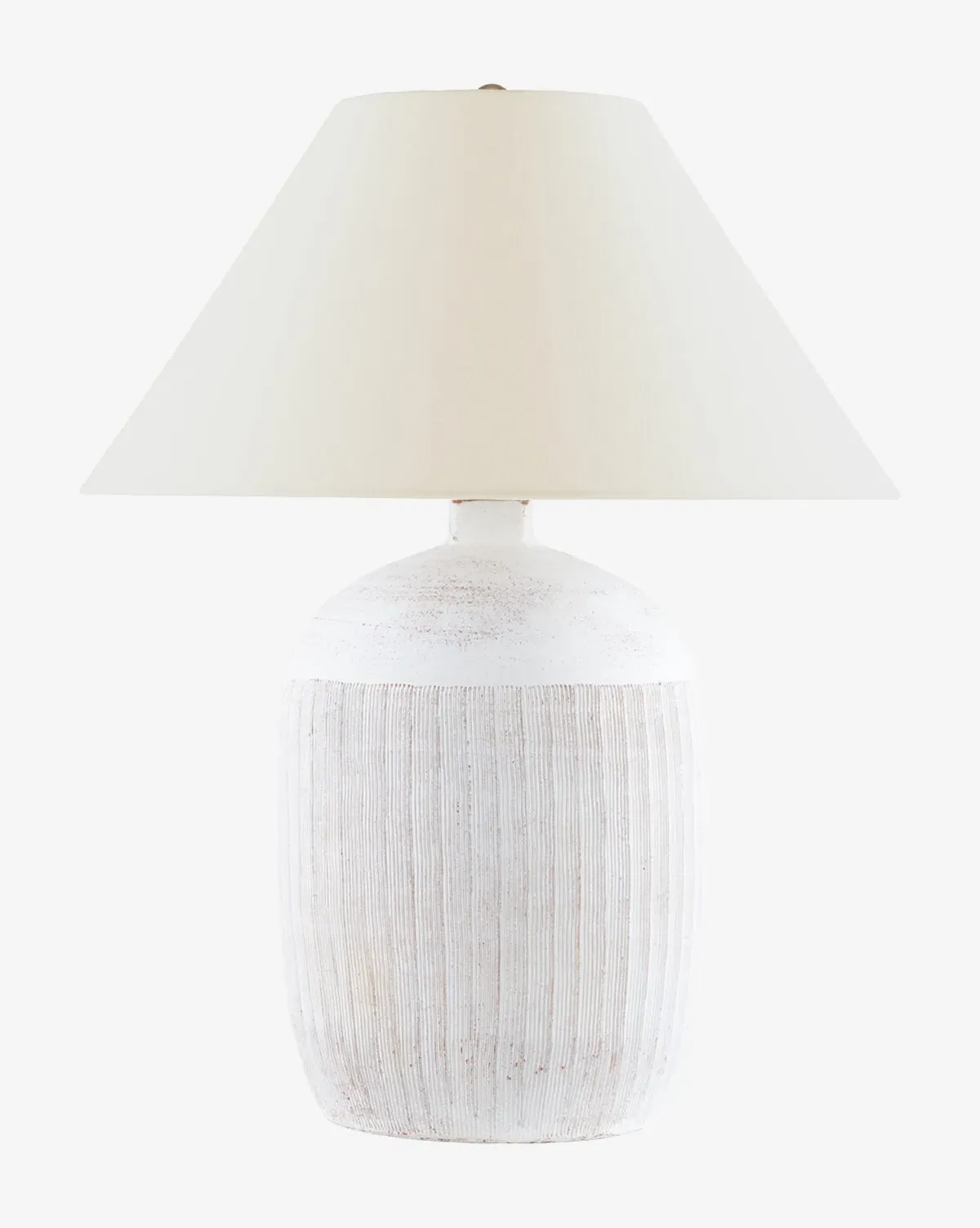 Portis Combed Round Table Lamp - Terracotta product
