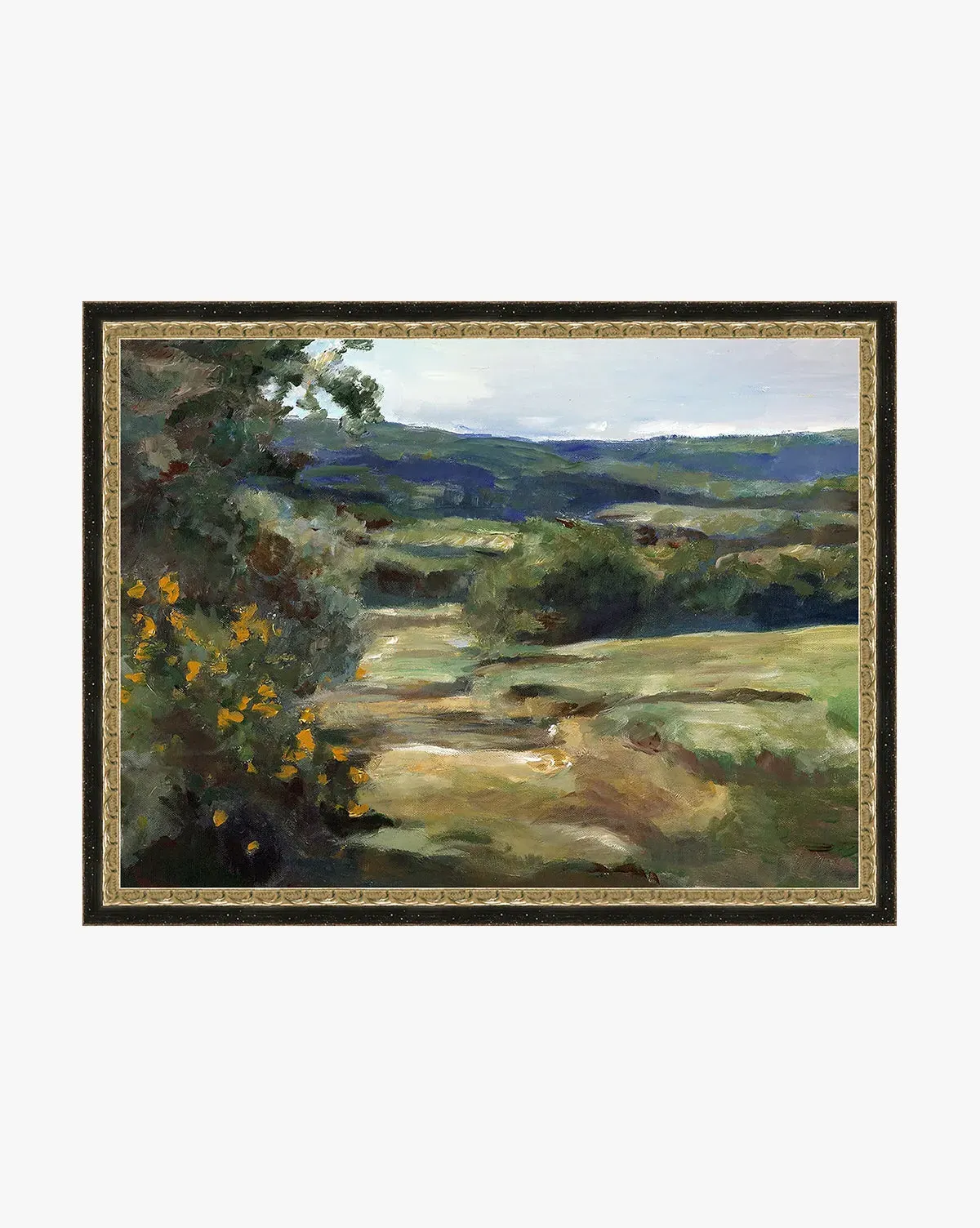 Provence Farms 2 Framed Canvas Wall Art - Black, Gold product
