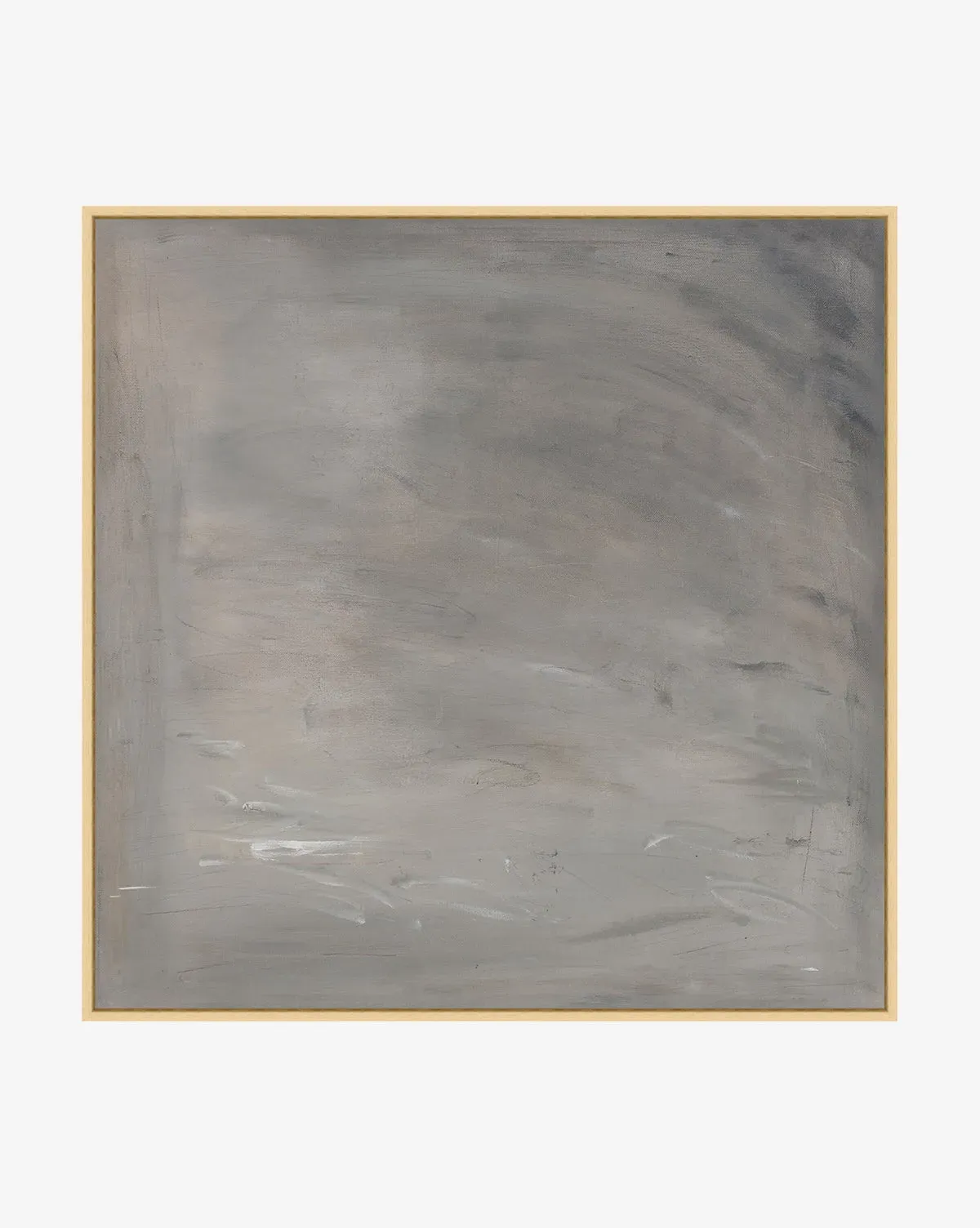 Quiet Framed Wall Art Print - Grey product