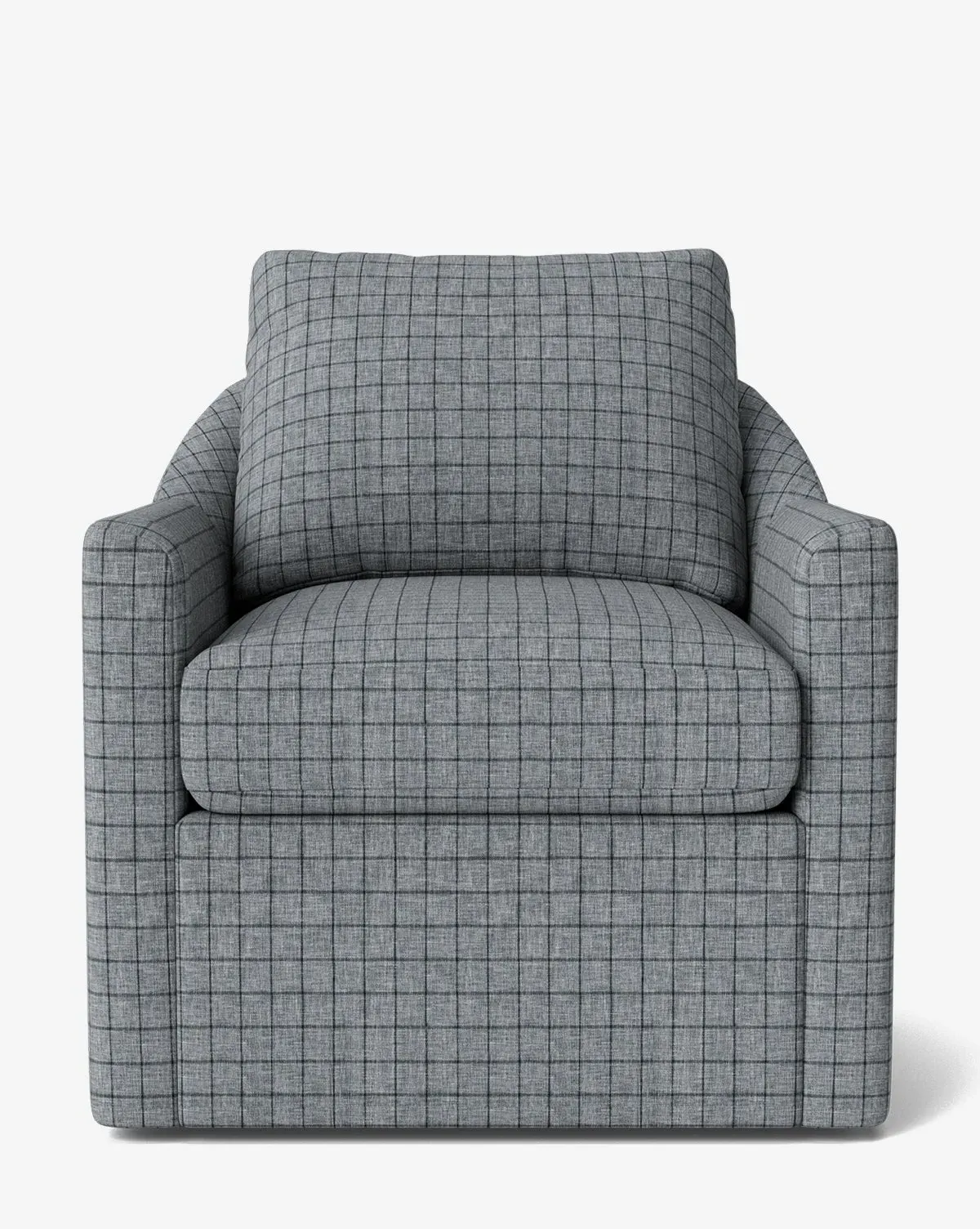 Quinnton Swivel Chair - Ash Windowpane Wovens product