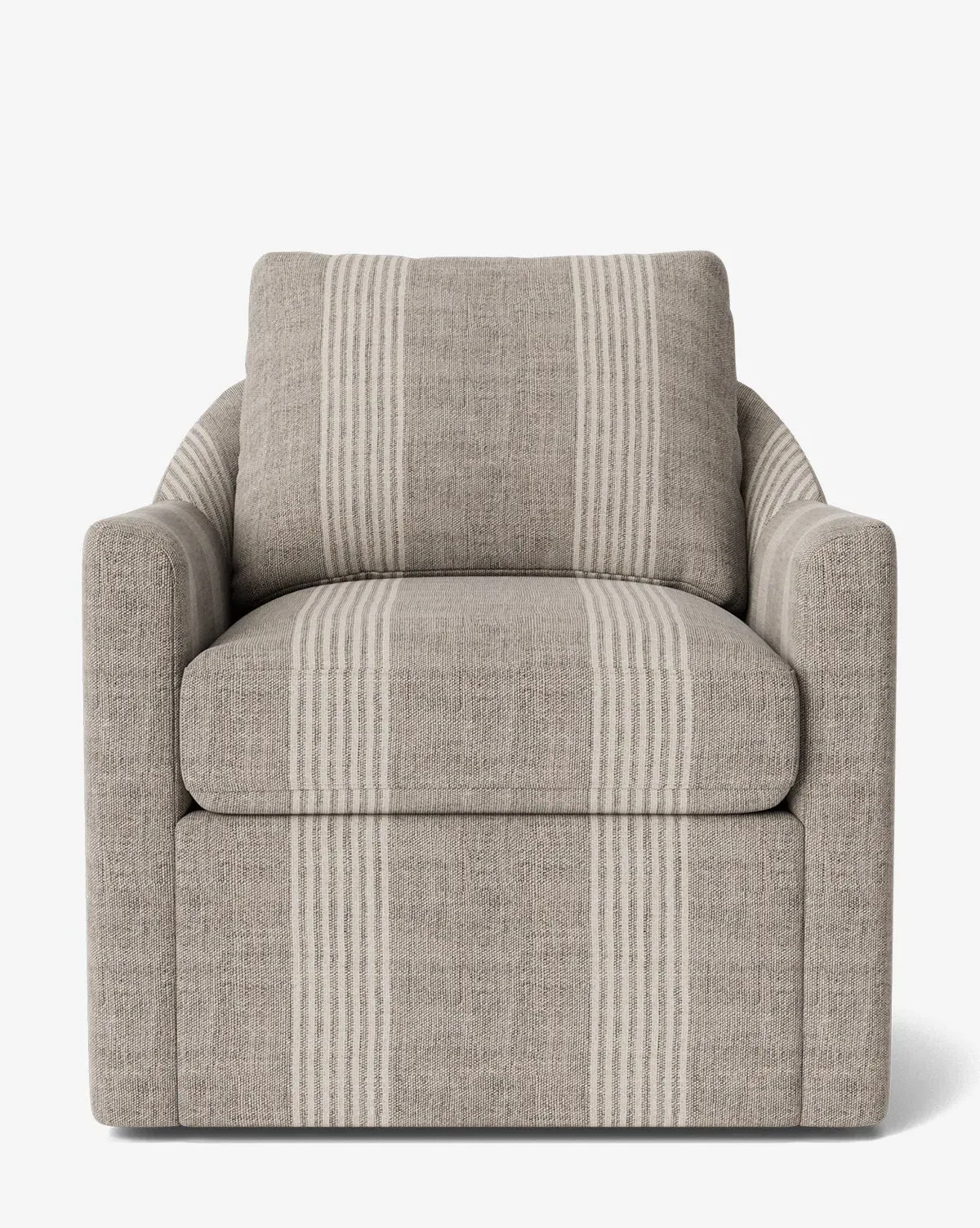Quinnton Swivel Chair - Linen Stripe product