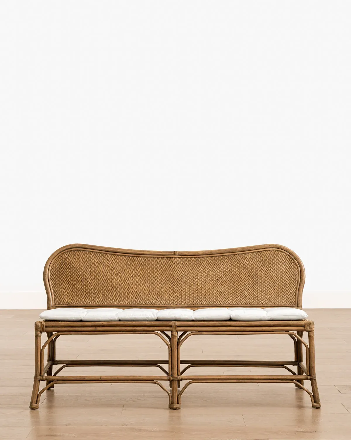 Rafaella Woven Bench - Natural Wood product