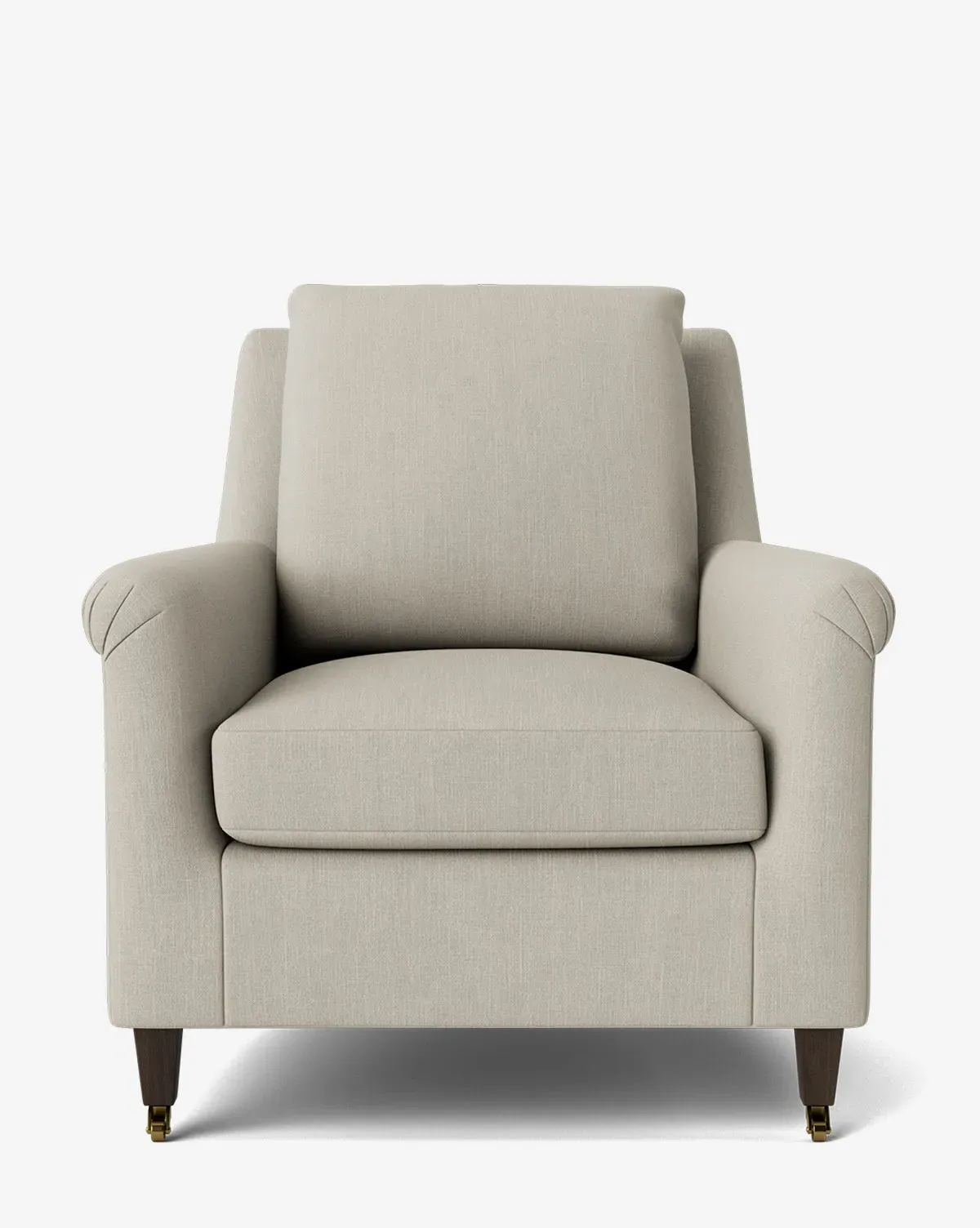 Reedley Lounge Chair - Belgian Linen, Chocolate product