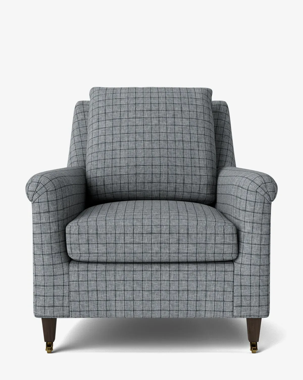 Reedley Lounge Chair - Chocolate, Ash Windowpane Woven product