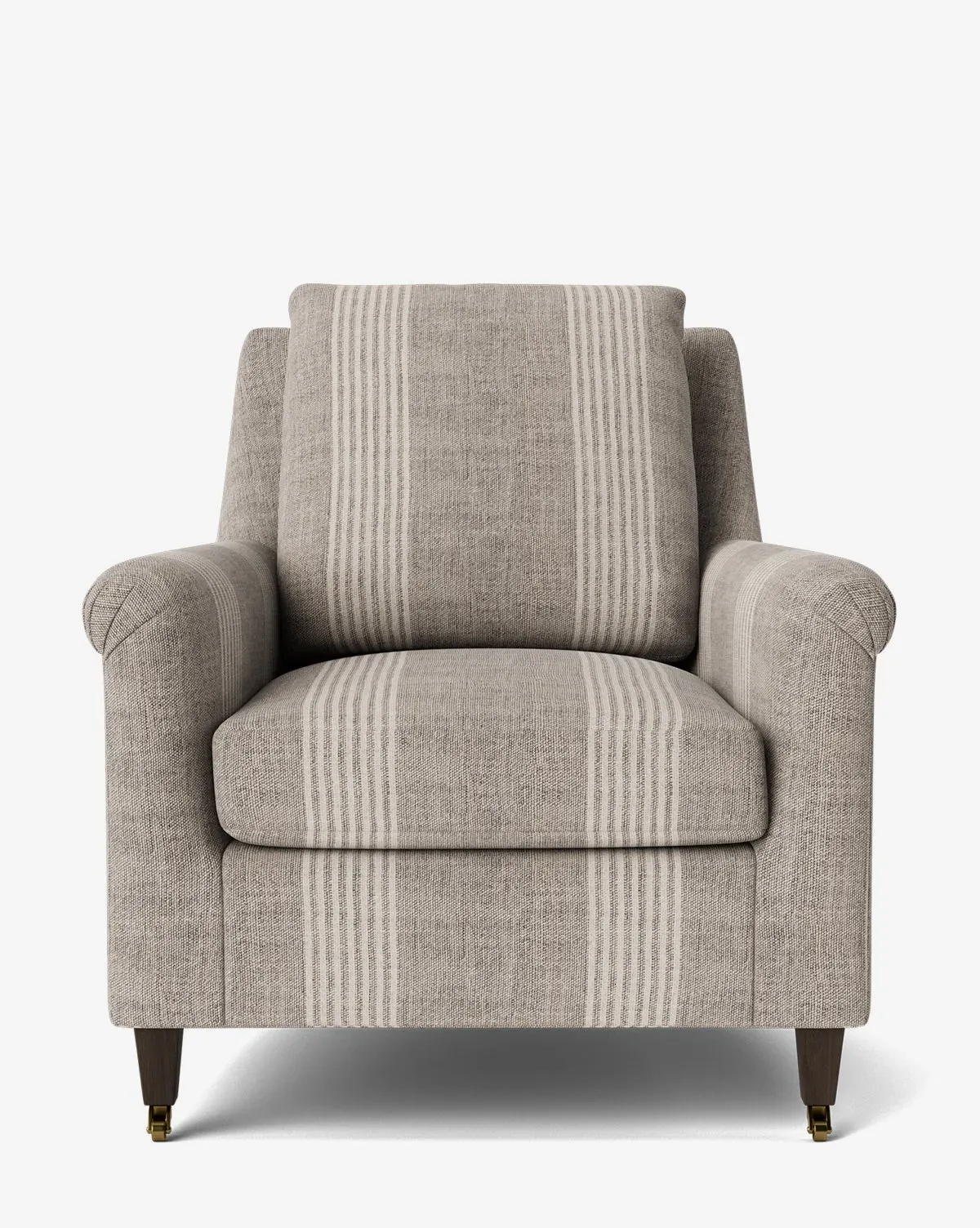 Reedley Lounge Chair - Linen, Morelle Stripe product