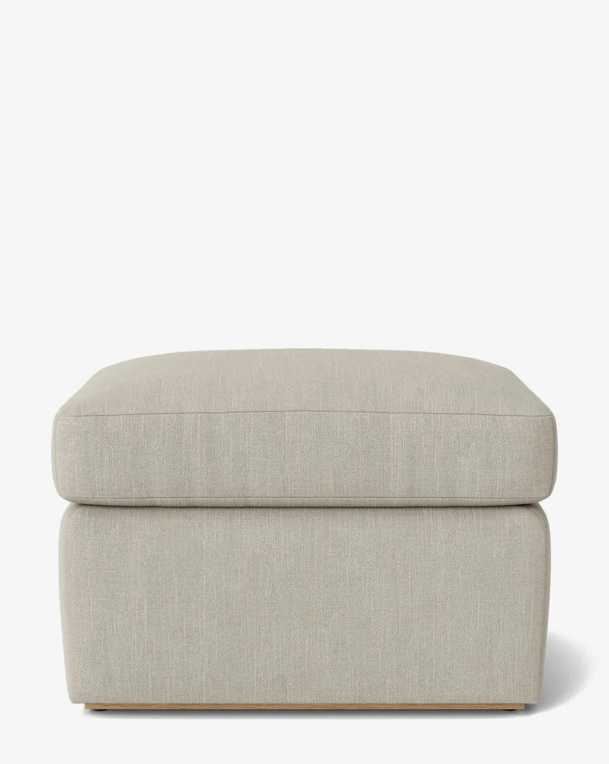 Reese Ottoman - Basalt Belgian Linen product