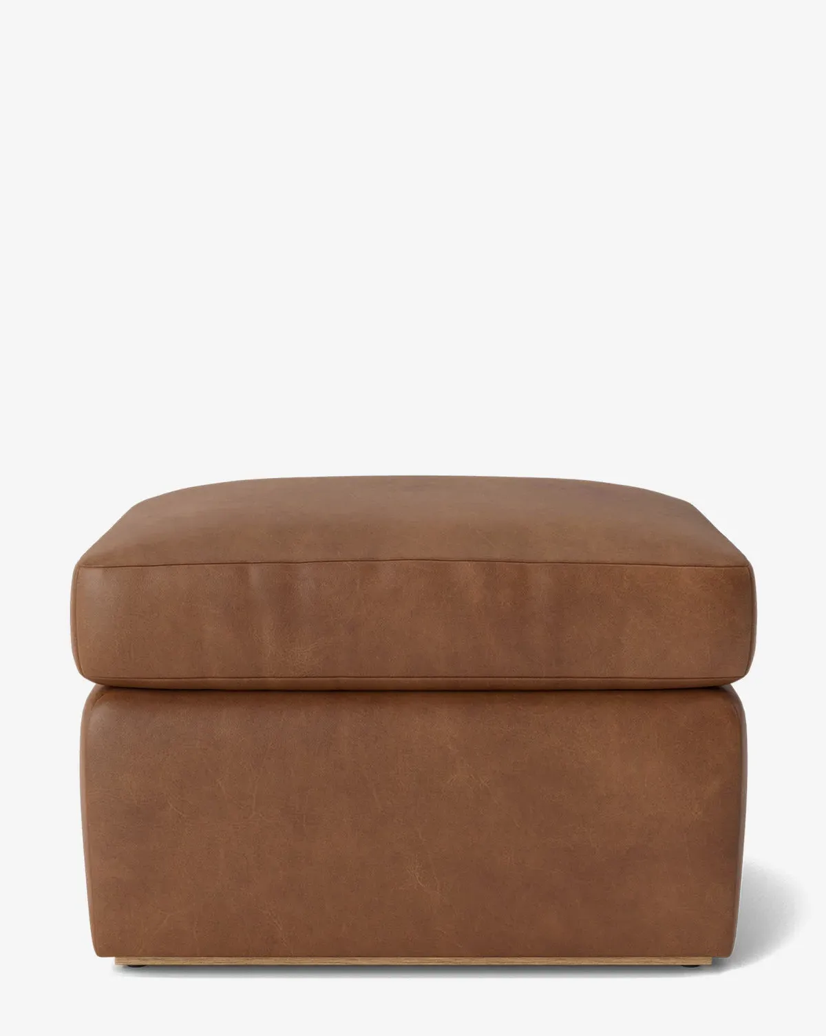 Reese Ottoman - Cognac Leather product