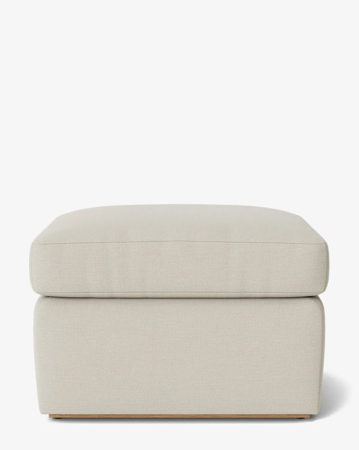 Reese Ottoman - Egret, Perennials Fabric product