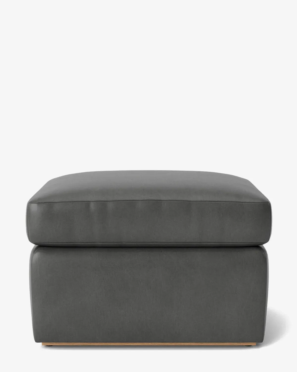 Reese Ottoman - Flint, Leather product