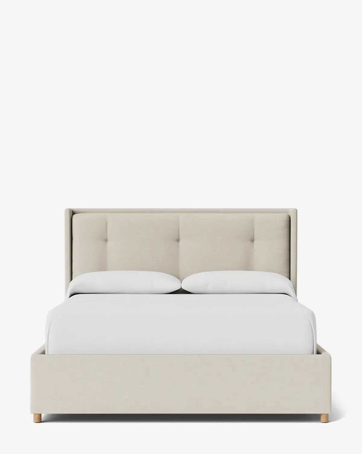 Ria Queen Size Bed Low Headboard - Egret, Perennials product