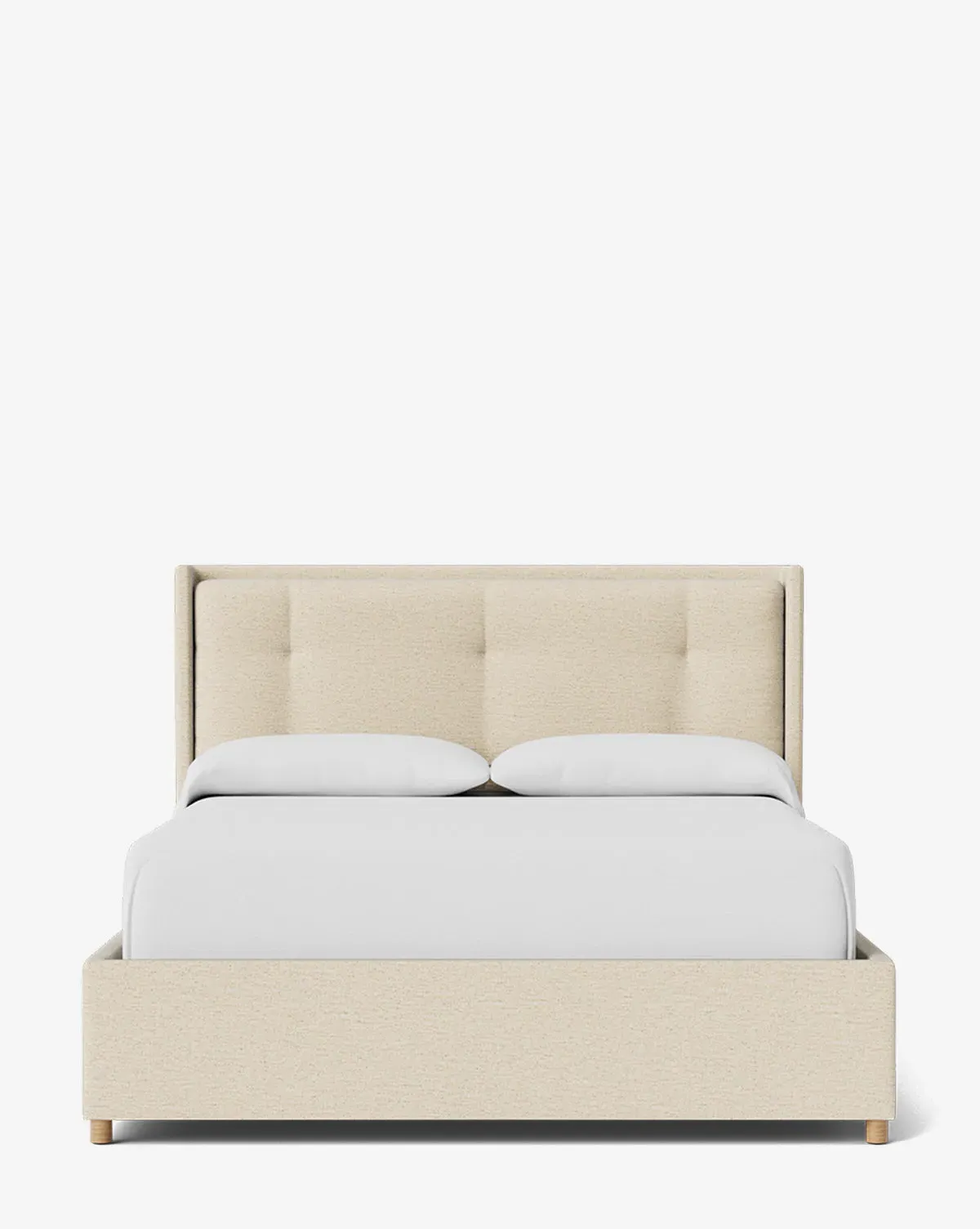 Ria Queen Size Bed Low Headboard - Parchment, Crypton product