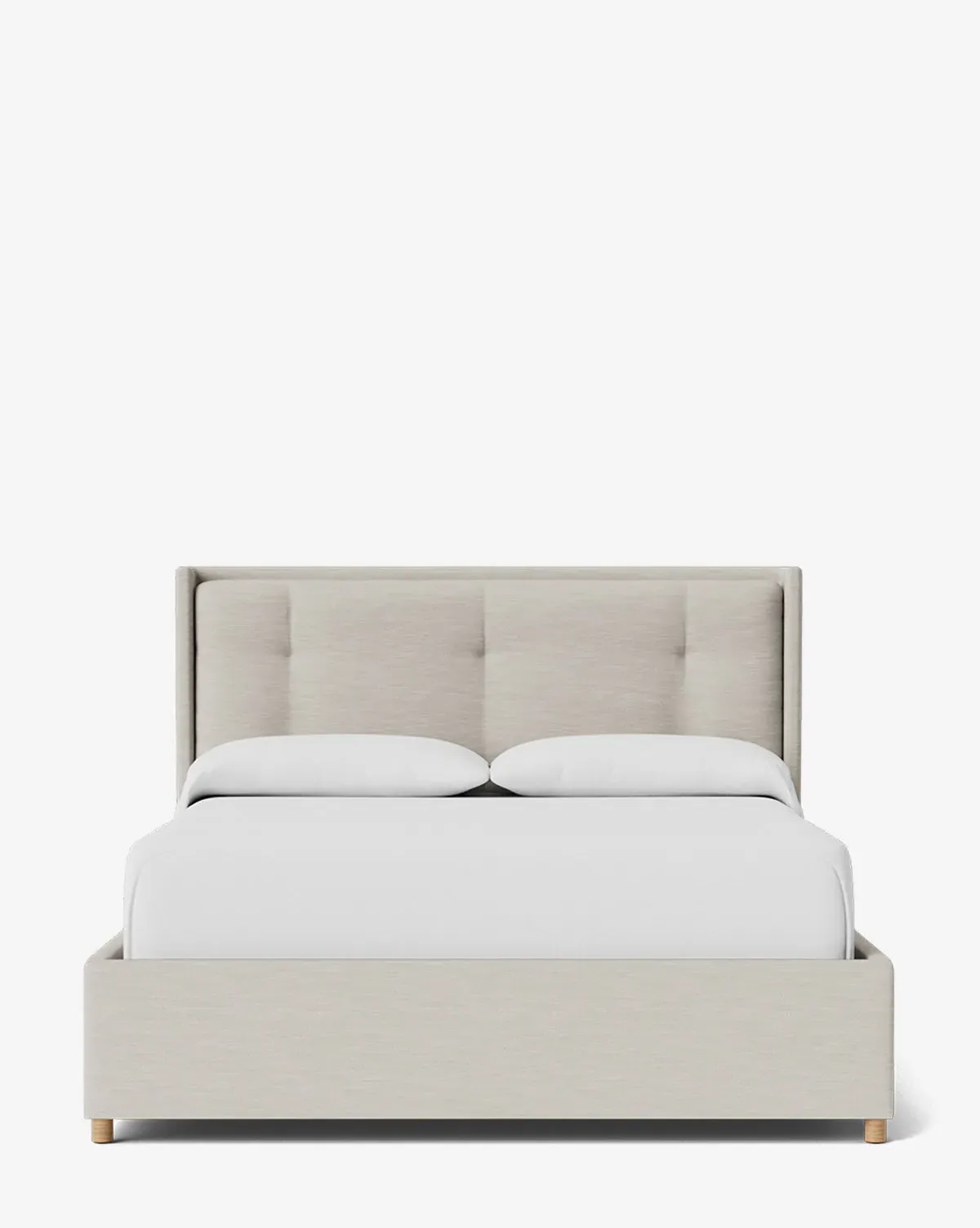 Ria Queen Size Bed Low Headboard - White Sands, Perennials product