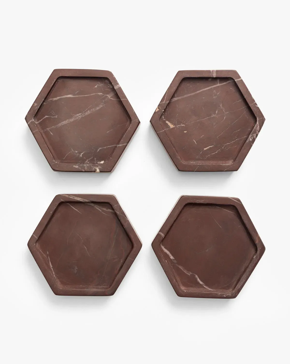 Ridley Hexagonal Stone Coasters Set of 4 product