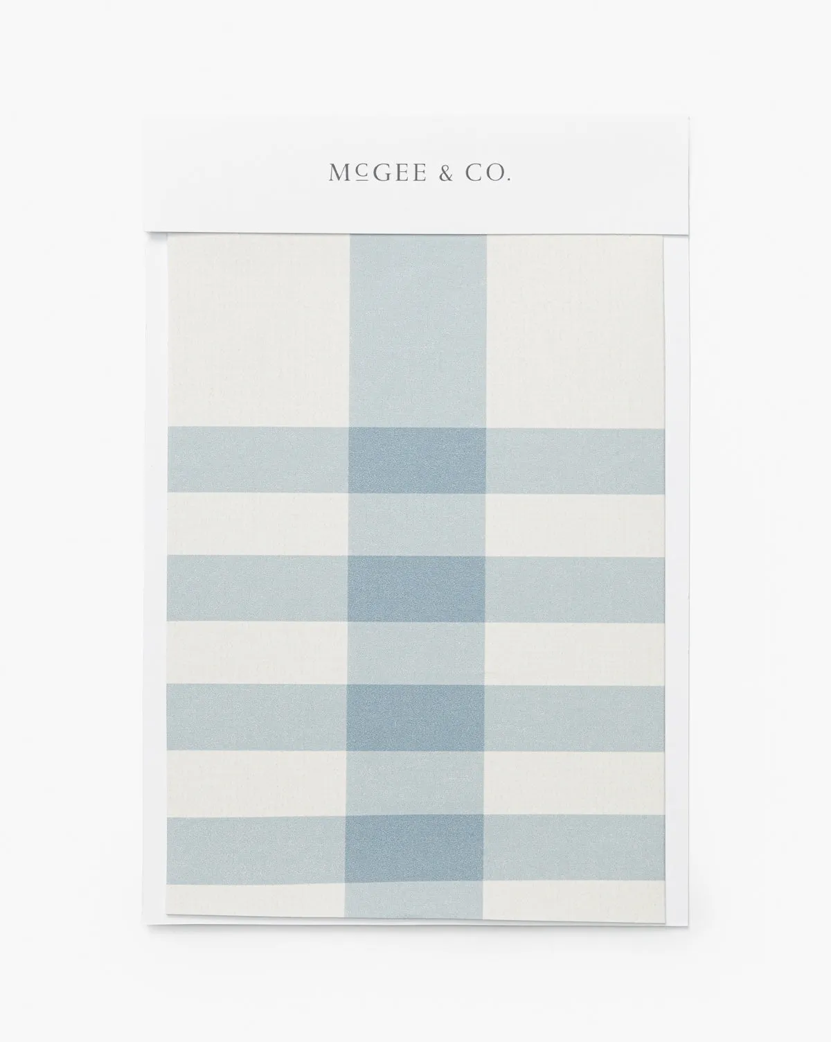 Rigby Plaid Print Wallpaper Swatch - Pale Blue product