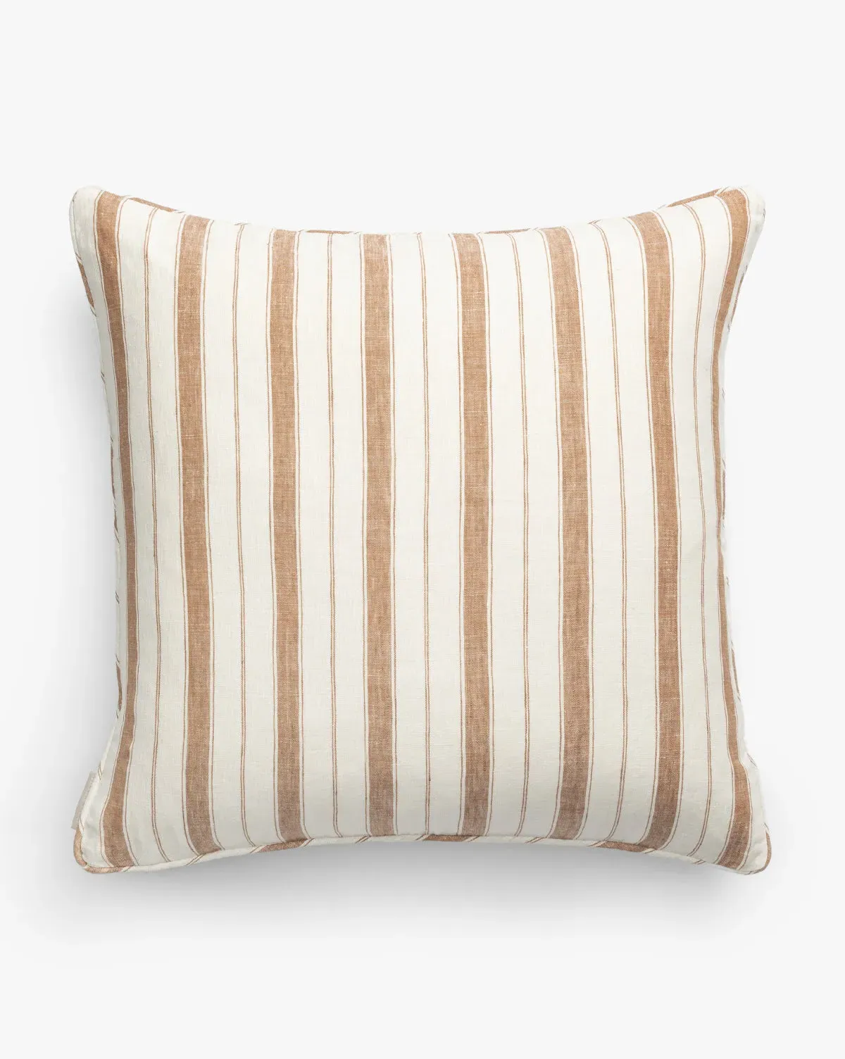 Rory Striped Pillow Cover - Rust, Linen product
