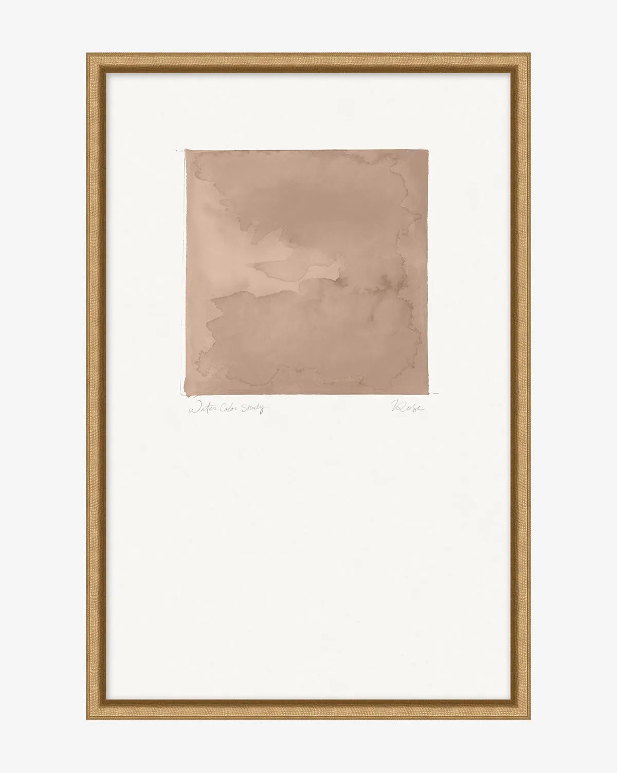 Rose Study Square Framed Giclee Print - Pink, Gold product