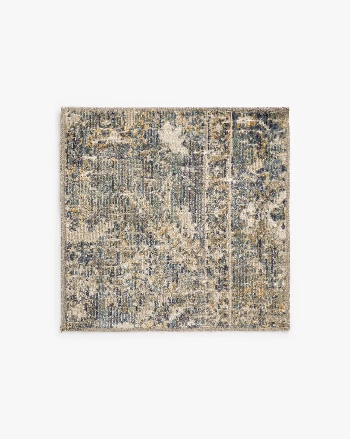 Rosemarie Collection No. 3 Rug Swatch - Blue, Green product