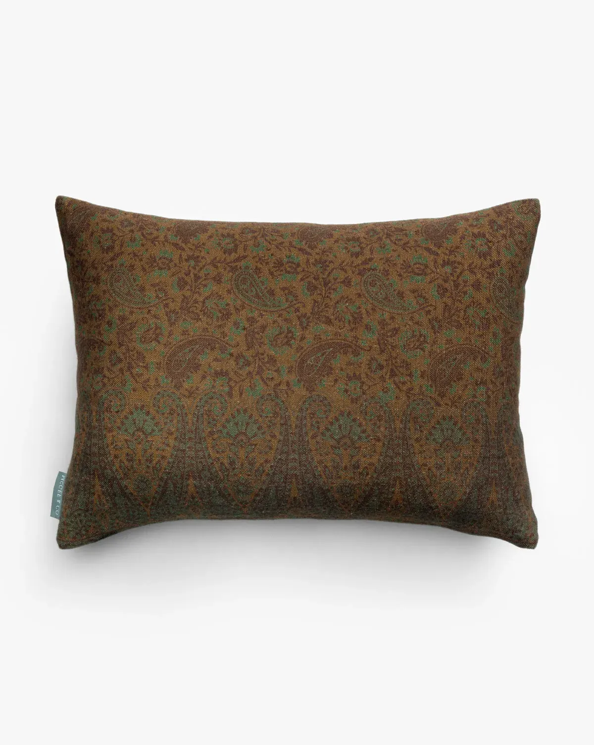 Rosette Pillow Cover - Rust, Cotton Linen Blend product