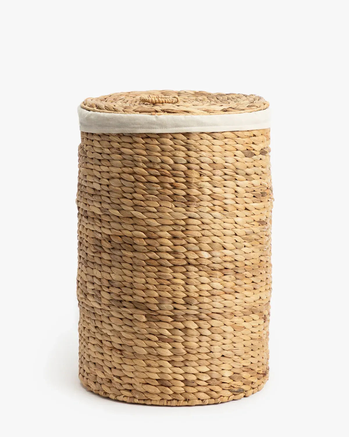 Round Water Hyacinth Basket with Lid product