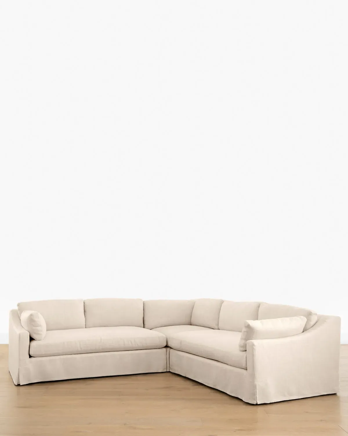 Rowan Slipcovered L-Shaped 3-Piece Sectional Sofa product