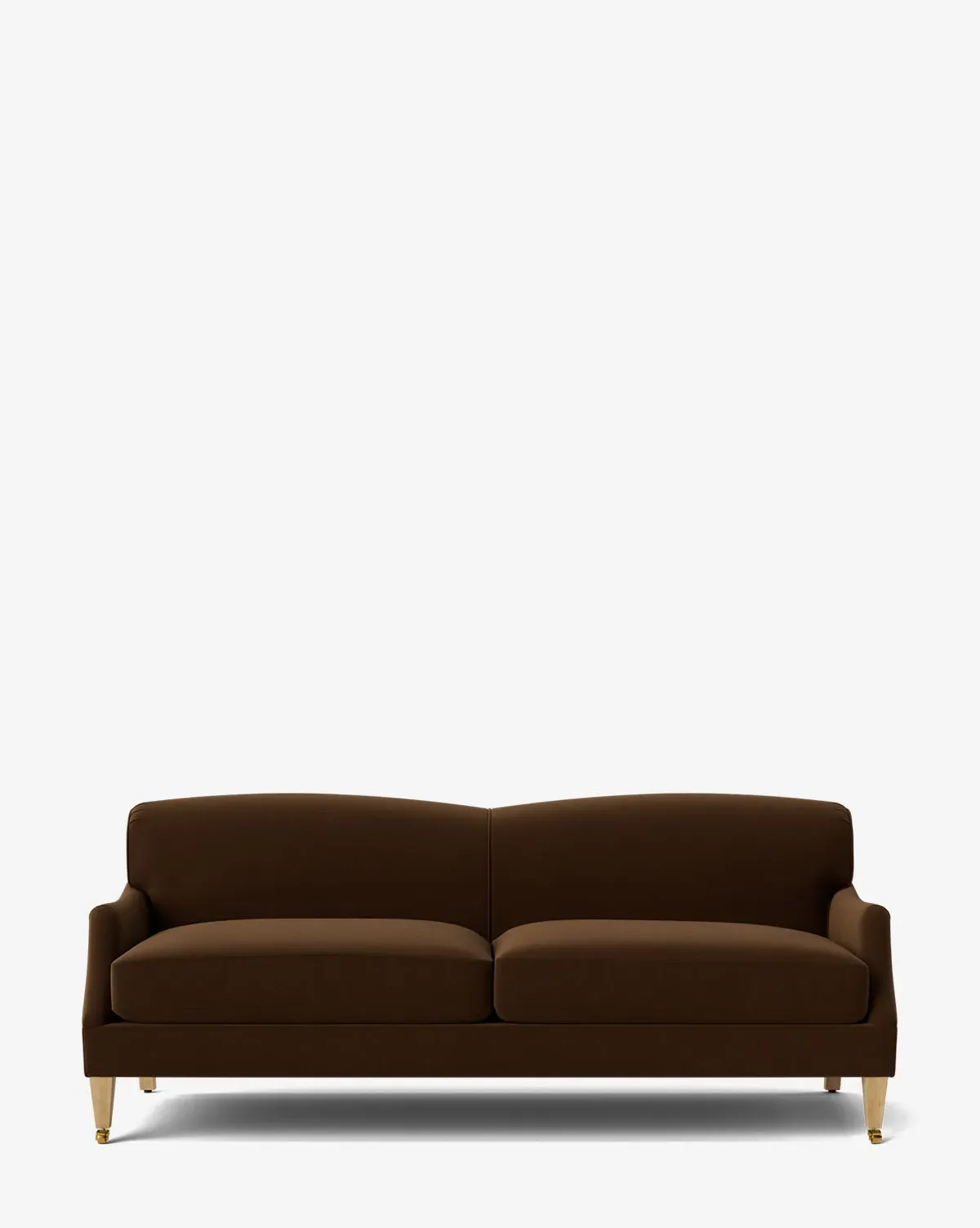 Rowley 3-Seater Sofa - Praline Velvet, Washed Oak product