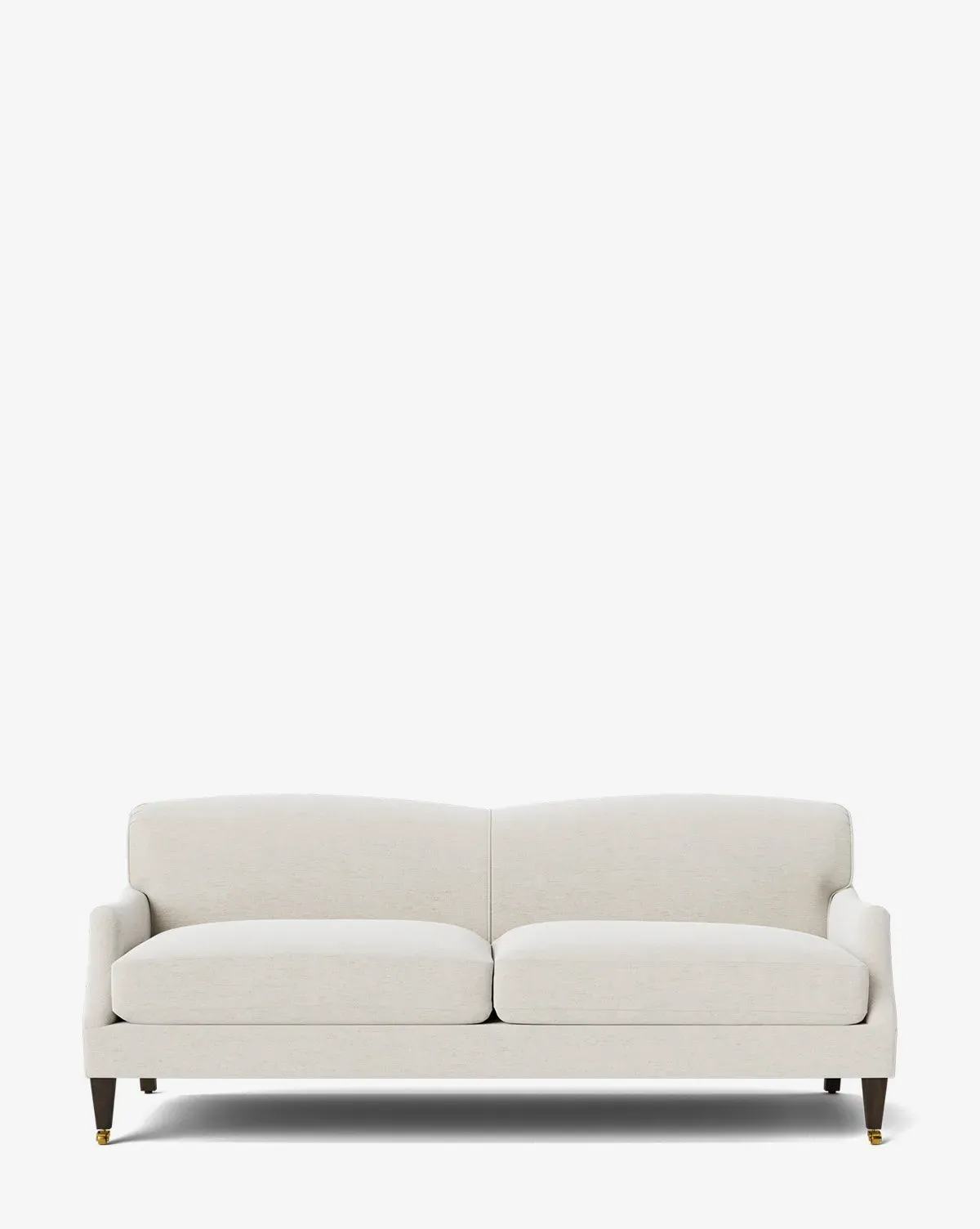 Rowley Sofa - Alabaster Crypton Fabric, Chocolate Legs product