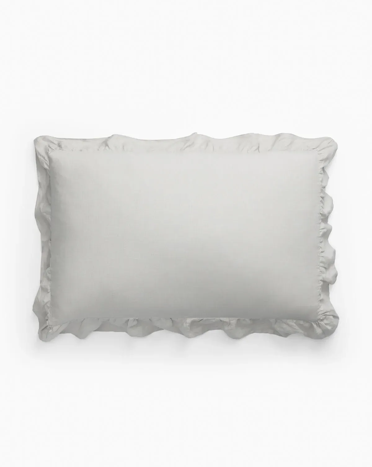 Ruffle Standard Pillow Shams Set of 2 - Linen product