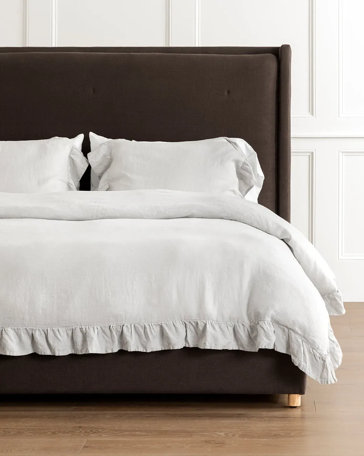 Ruffle Twin Duvet Cover - Linen product