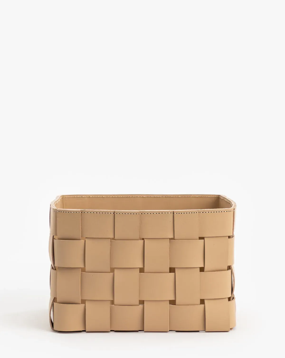 Rupert Leather Storage Bin - Nude product