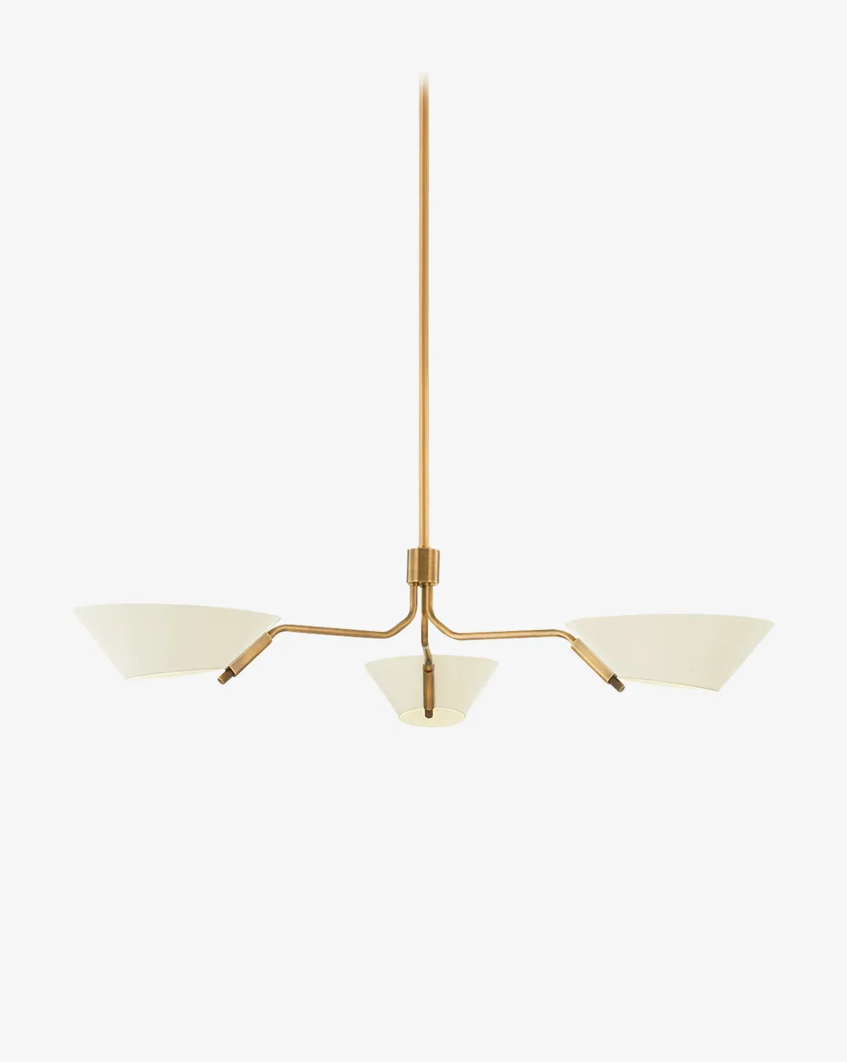 Sacramento Small Chandelier - Soft Sand, Patina Brass product