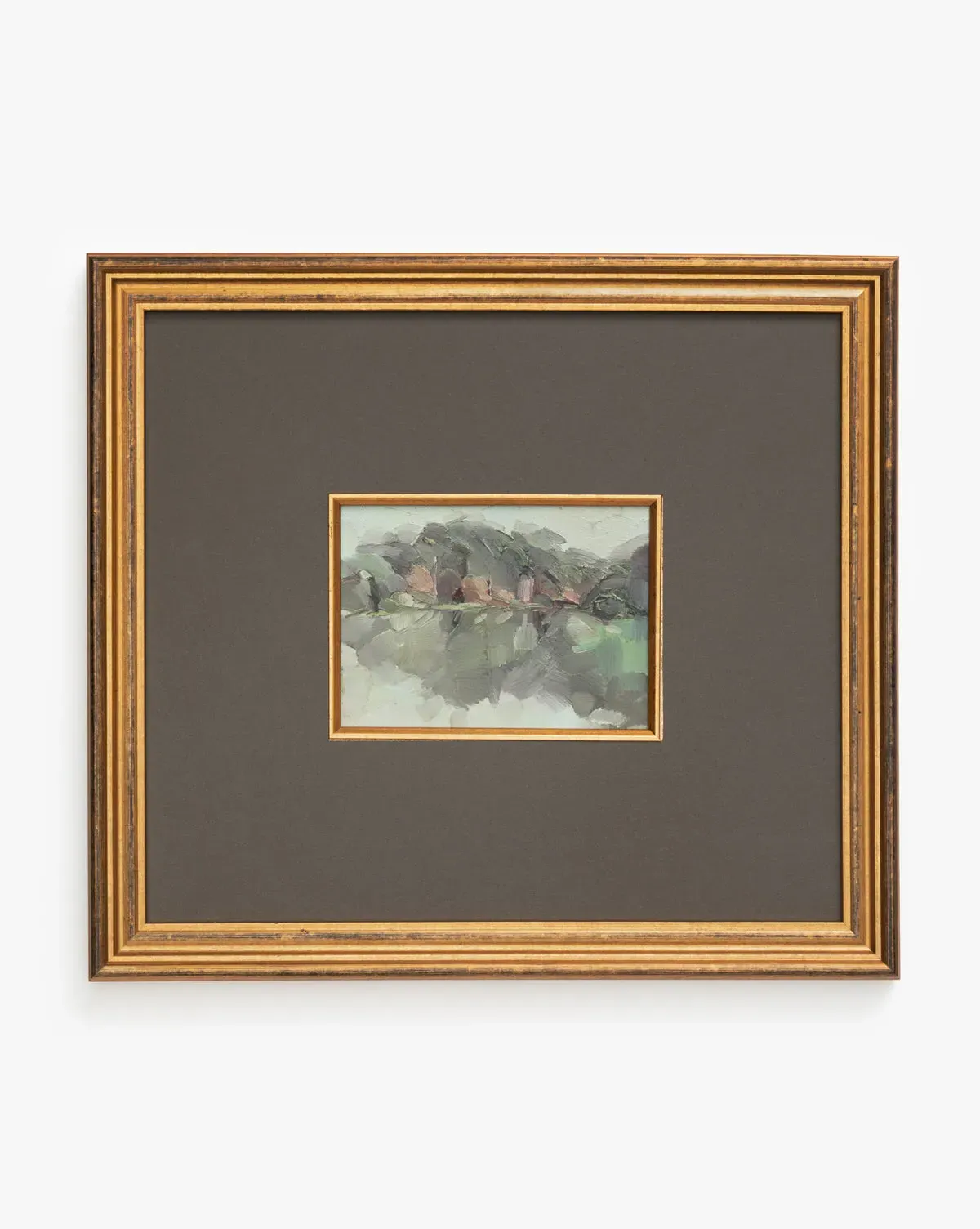 Sage Shores I Framed Giclee Print - Antique Gold, Paper product