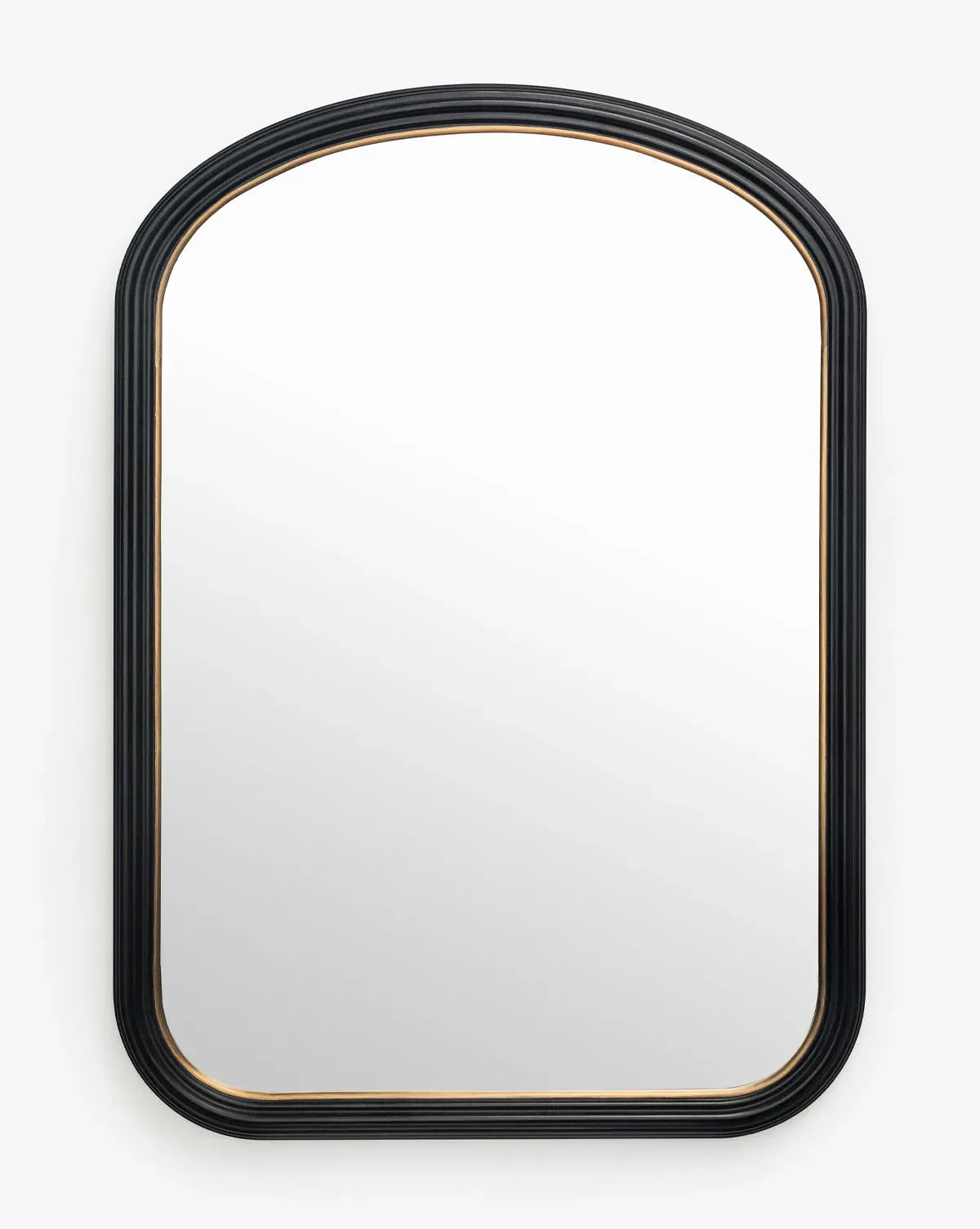 Samuel Wall Mirror - Black, Wood product