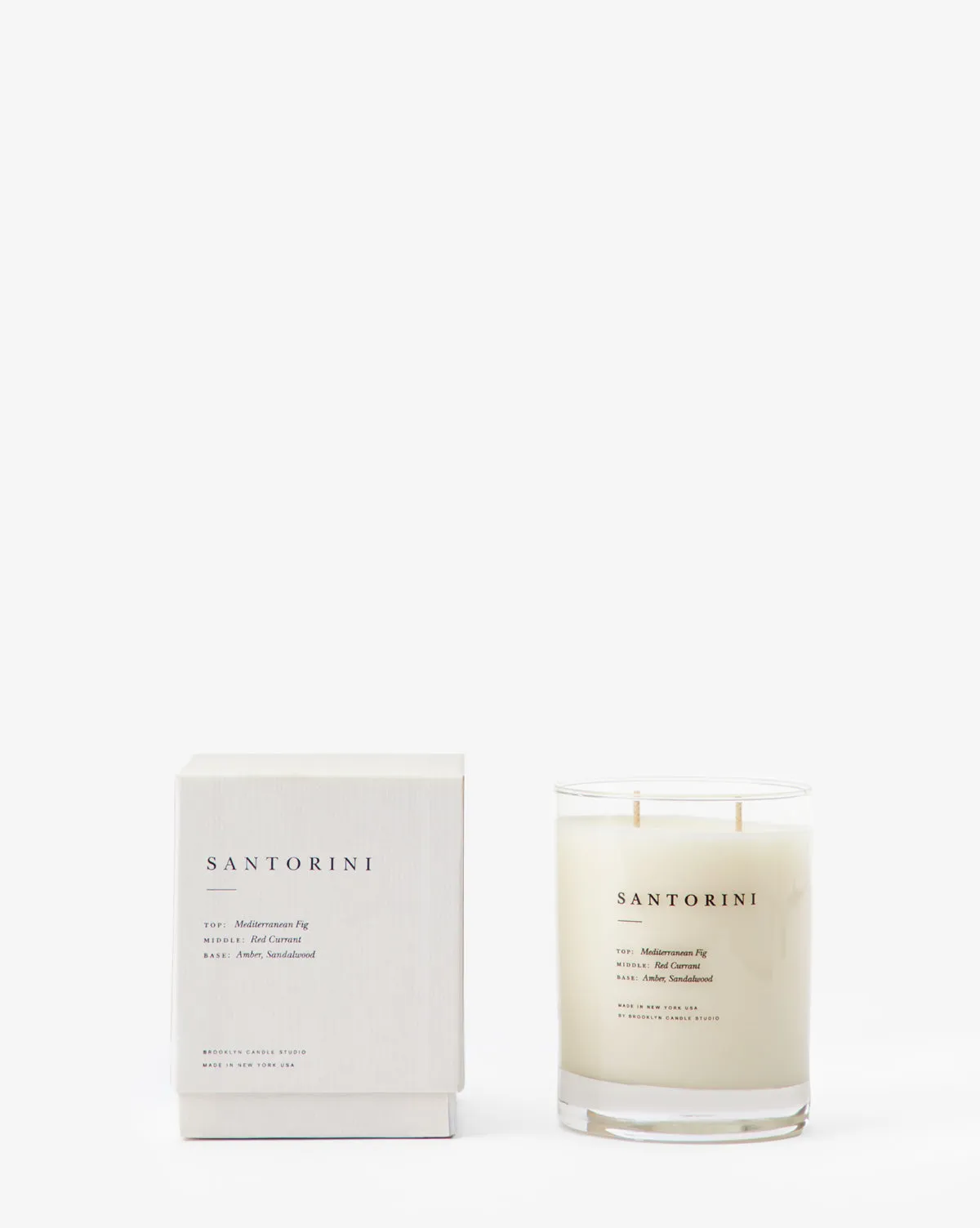 Santorini Candle - Soy Wax, Clear Glass product