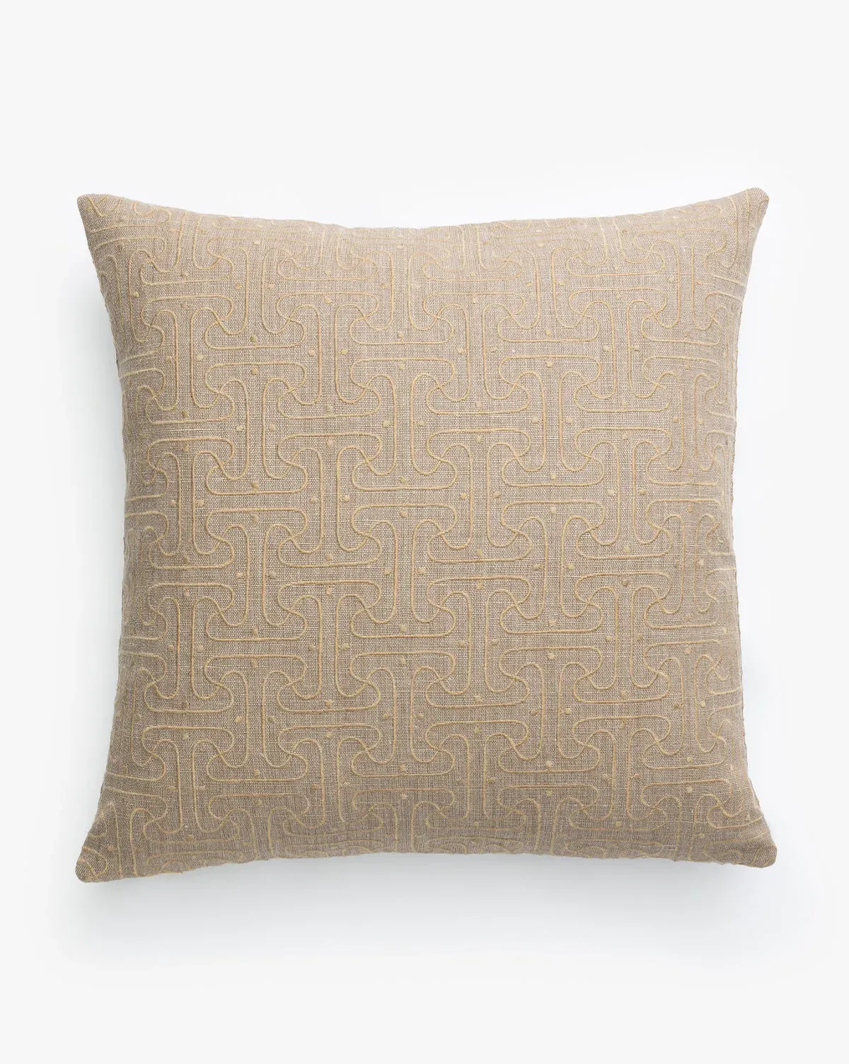 Saren Pillow Cover - Tan, Linen-Wool Blend product