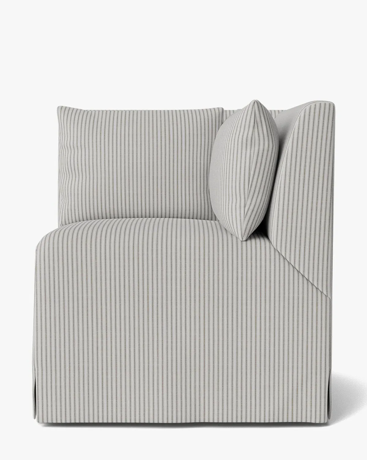 Scaletta Modular Corner Bench - Taupe, Perennials Fabric product
