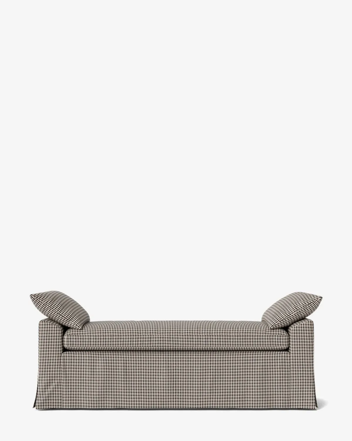 Scaletta Upholstered Bench - Dark Brown Gingham product