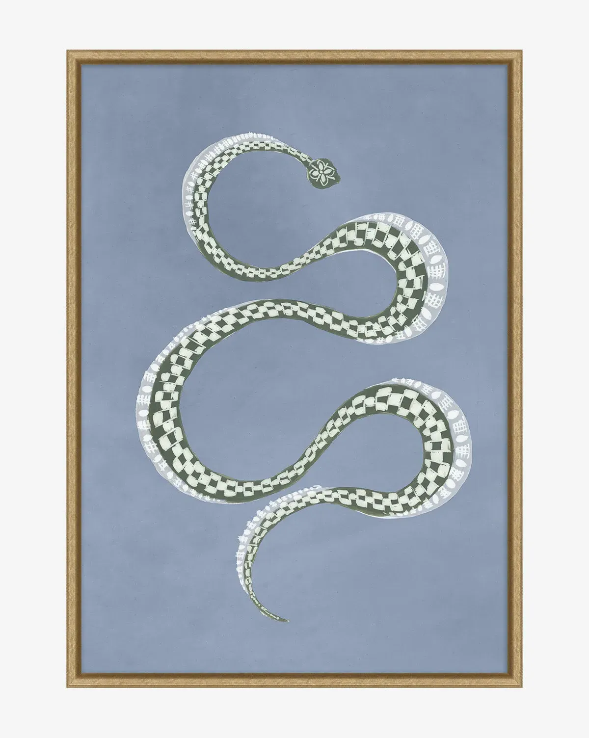 Serpent I Framed Wall Art - Gold, Wood product