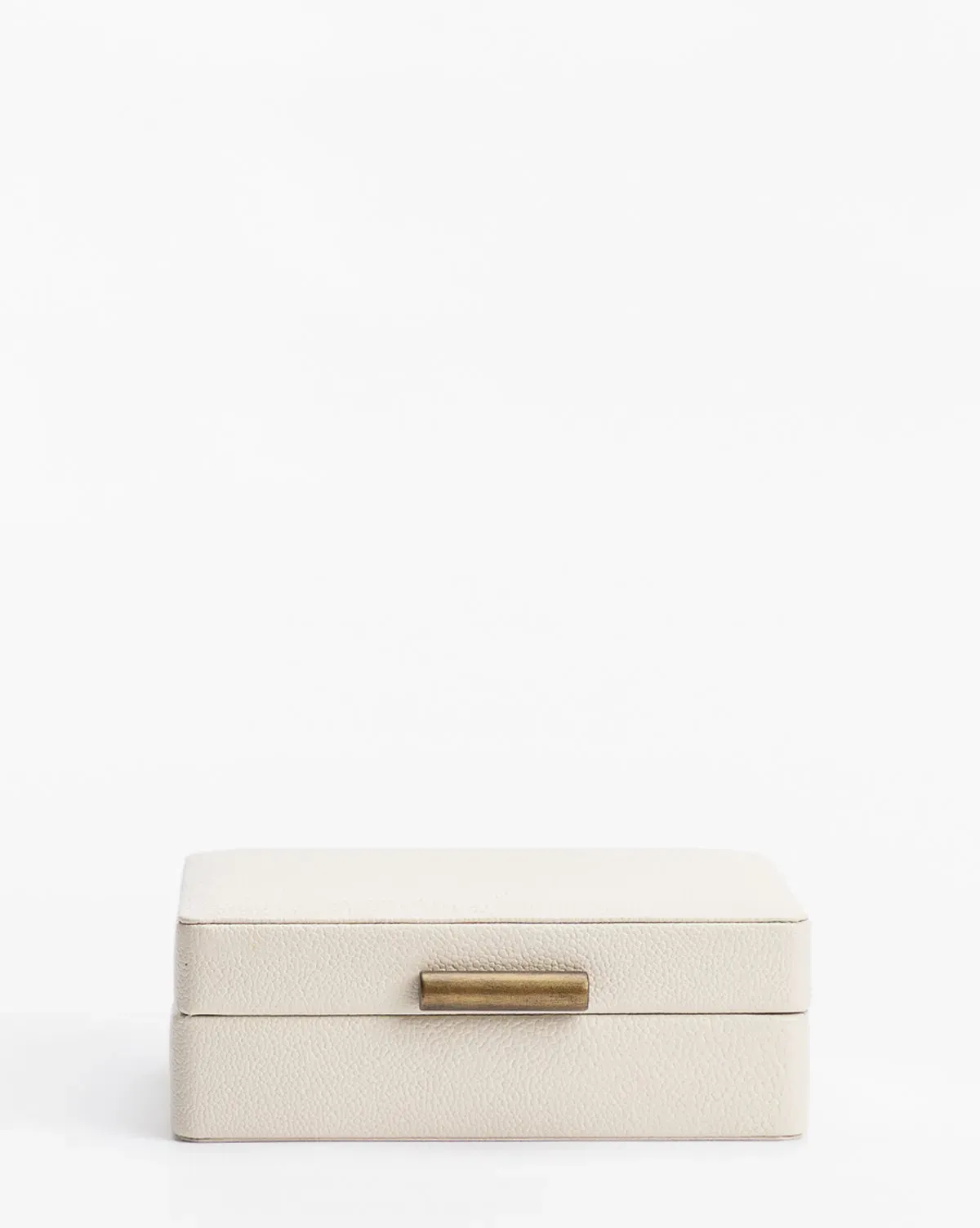Shagreen Small Storage Box - Cream, Leather product