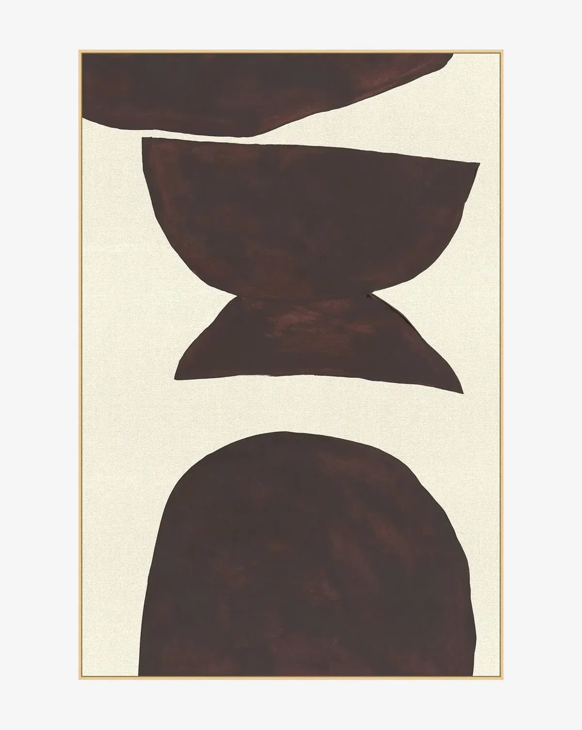 Shapes of Earth 2 Framed Giclee Canvas Print - Natural product