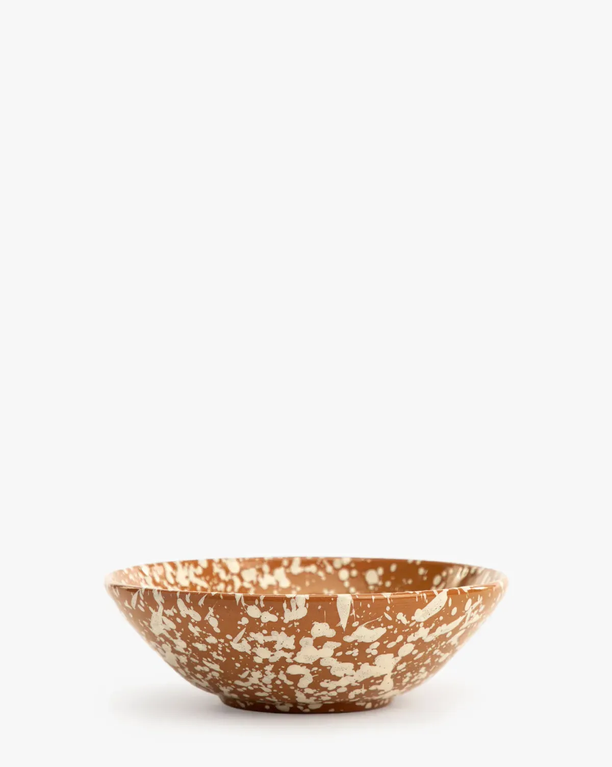 Sharland England Splatter Large Bowl - Terracotta & Cream product