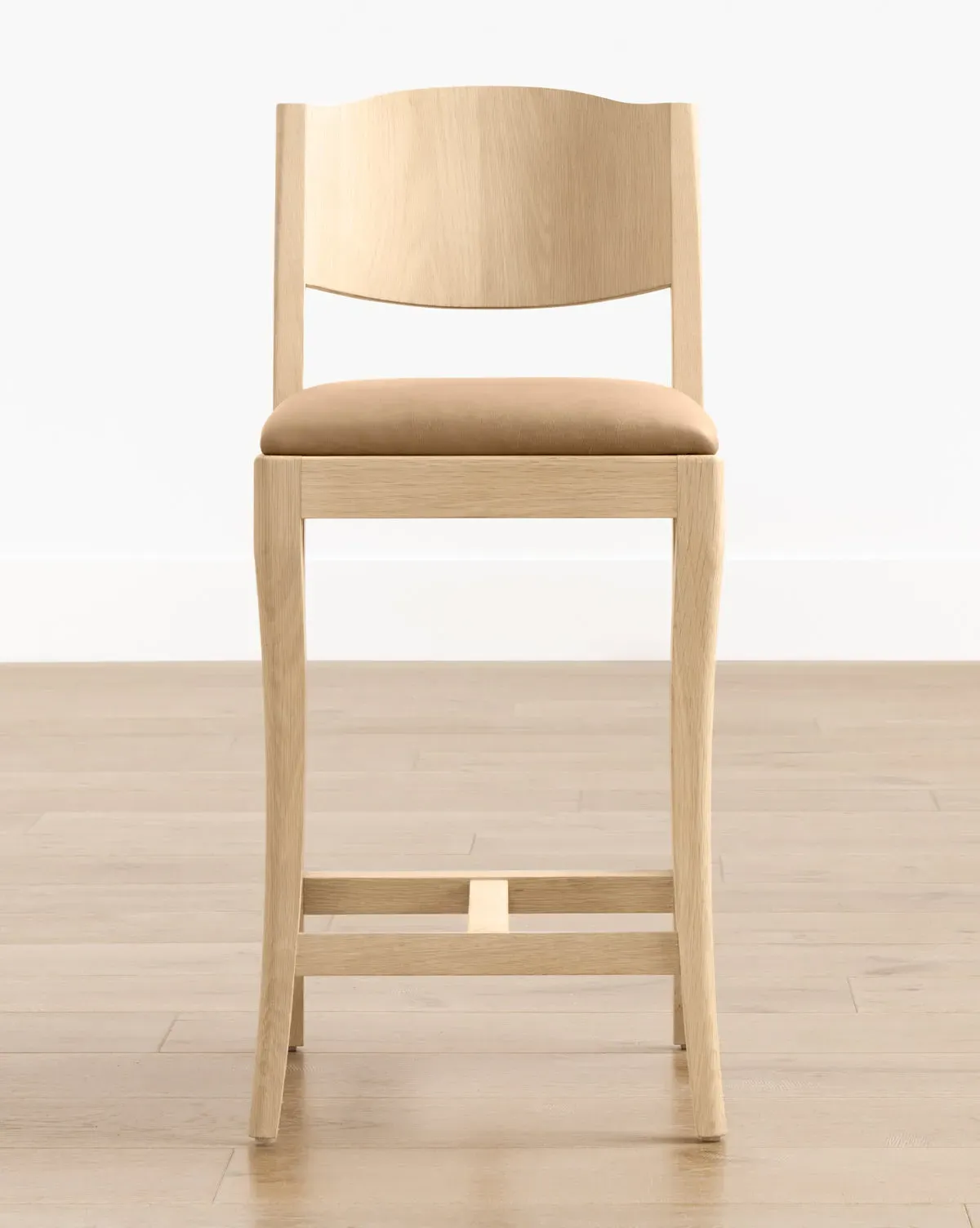 Shepherd Counter Stool - Dune Leather, Bleached Oak product